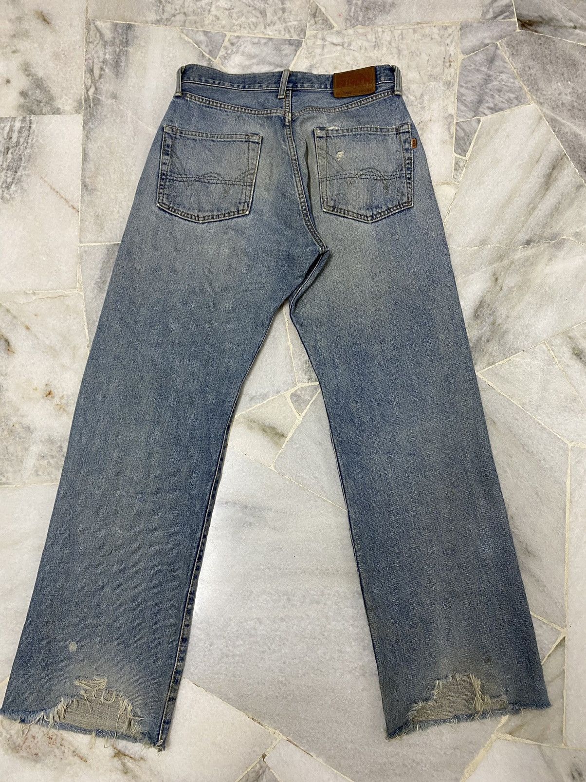 Edwin VINTAGE EDWIN 505 SELVEDGE DISTRESSED DENIM JEANS Size US 30 / EU 46 - 9 Thumbnail