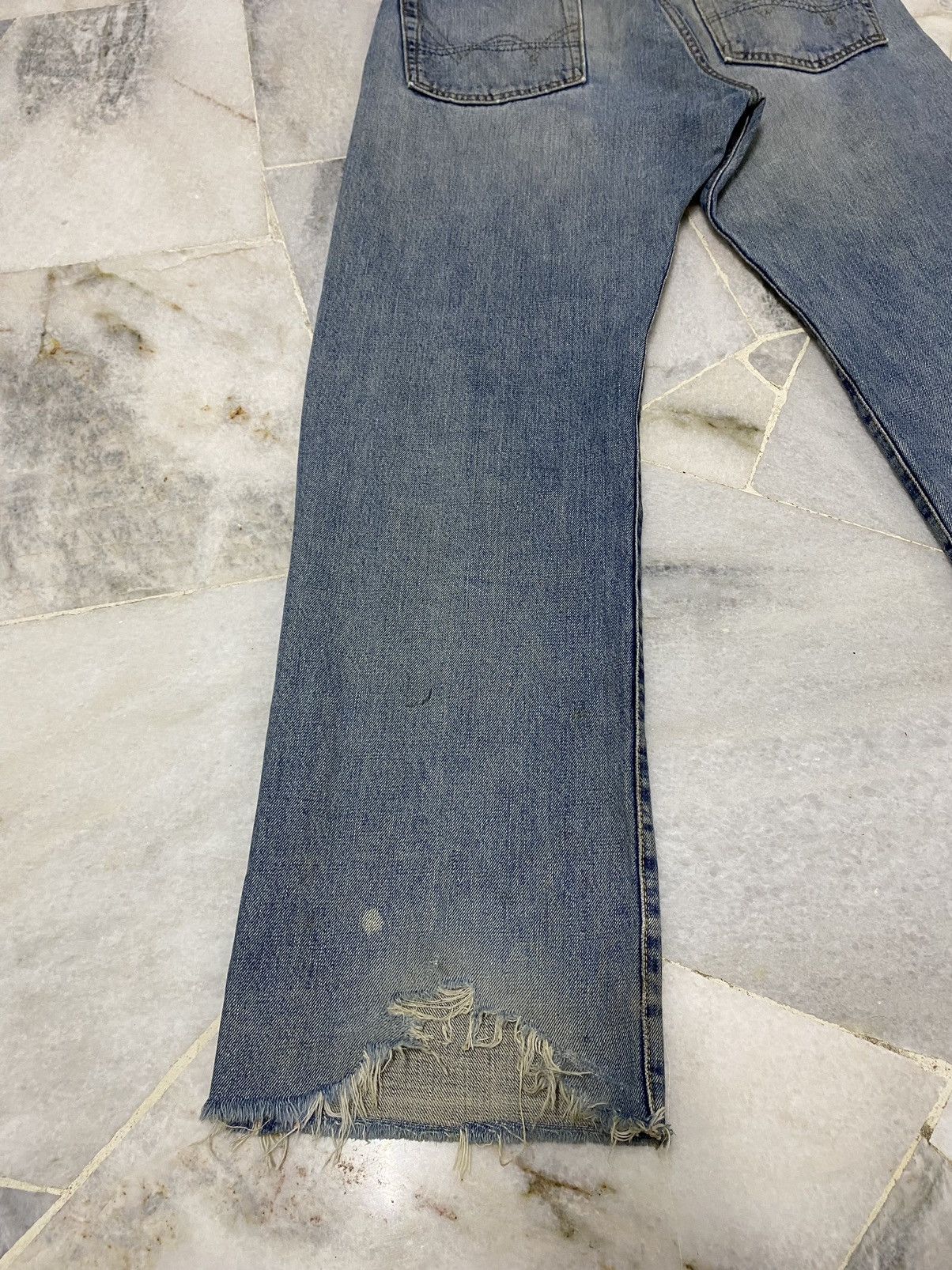 Edwin VINTAGE EDWIN 505 SELVEDGE DISTRESSED DENIM JEANS Size US 30 / EU 46 - 10 Thumbnail