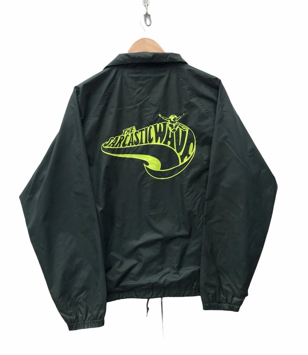 image of Sarcastic Coach Jacket Sarcastic Streetwear in Green, Men's (Size Large)