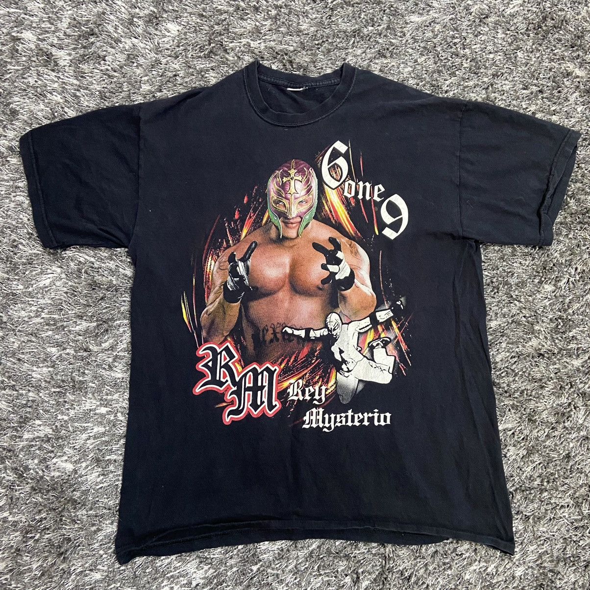 Vintage 2000s REY MYSTERIO 619 RARE FADED WRESTLING TEE - № 254 Size US M / EU 48-50 / 2 - 1 Thumbnail