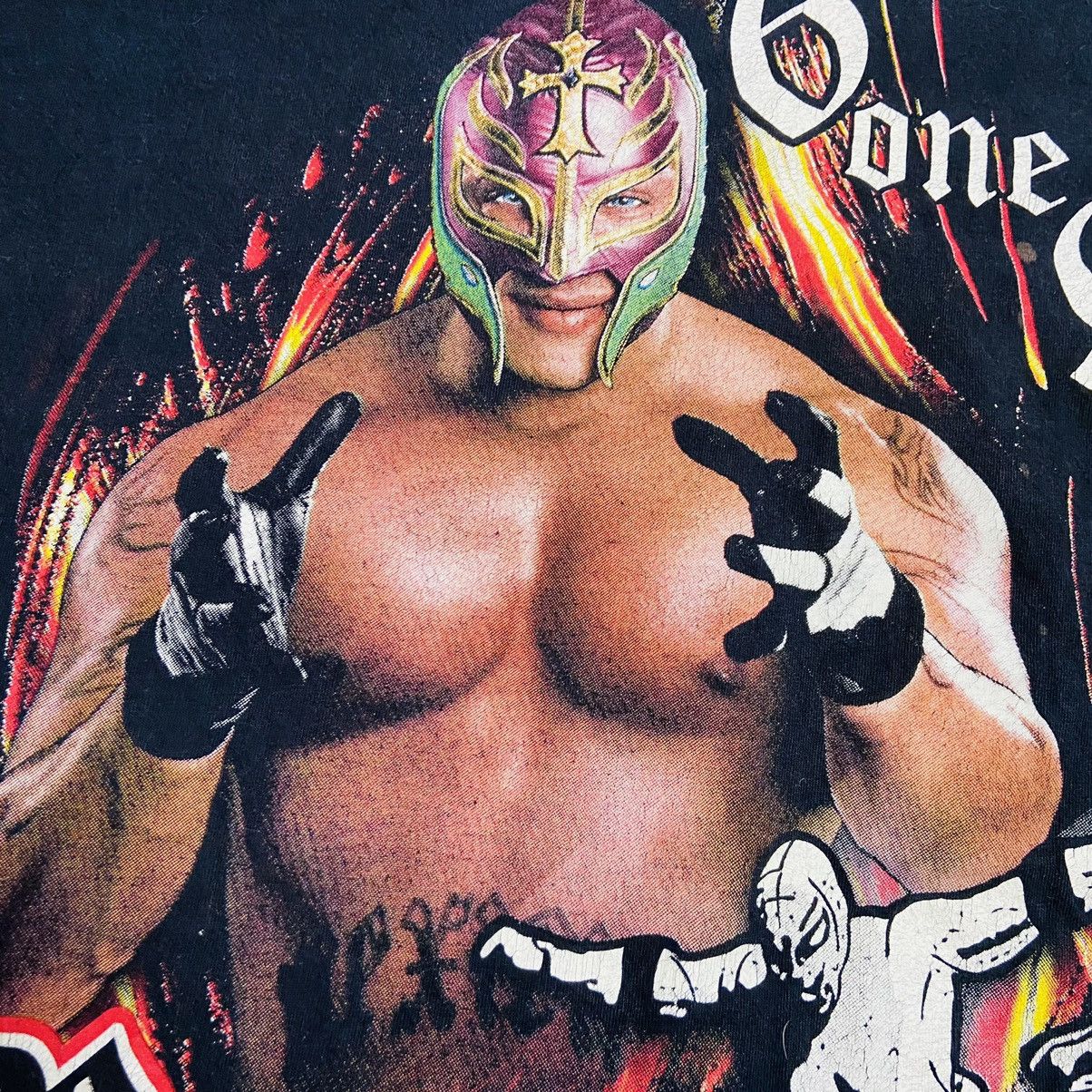Vintage 2000s REY MYSTERIO 619 RARE FADED WRESTLING TEE - № 254 Size US M / EU 48-50 / 2 - 6 Thumbnail