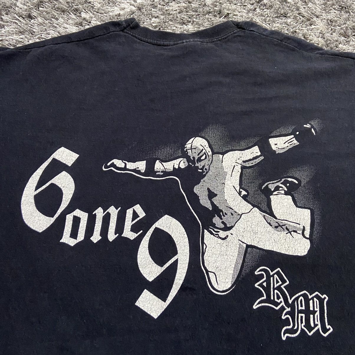 Vintage 2000s REY MYSTERIO 619 RARE FADED WRESTLING TEE - № 254 Size US M / EU 48-50 / 2 - 4 Thumbnail
