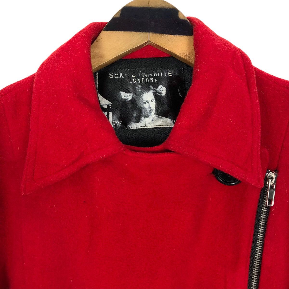 If Six Was Nine Vintage Sexy Dynamite London Wool Peacoat Punk Design Size S / US 4 / IT 40 - 6 Thumbnail