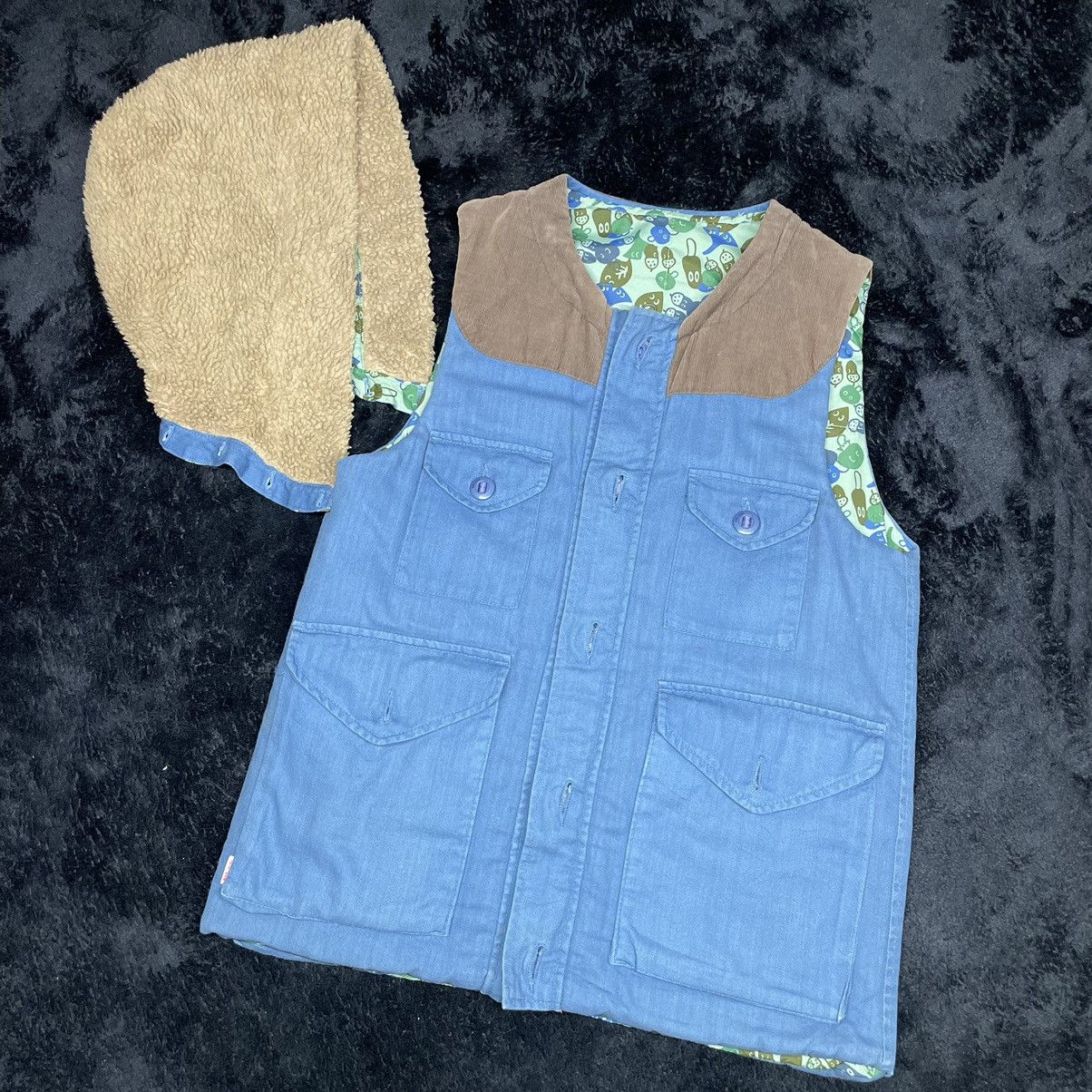 Issey Miyake A31 Ne-net by issey miyake hooded reverseble vest jacket Size US M / EU 48-50 / 2 - 9 Thumbnail