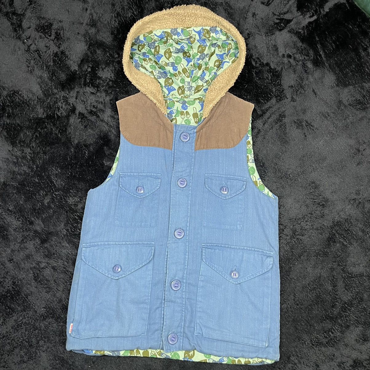 Issey Miyake A31 Ne-net by issey miyake hooded reverseble vest jacket Size US M / EU 48-50 / 2 - 3 Thumbnail