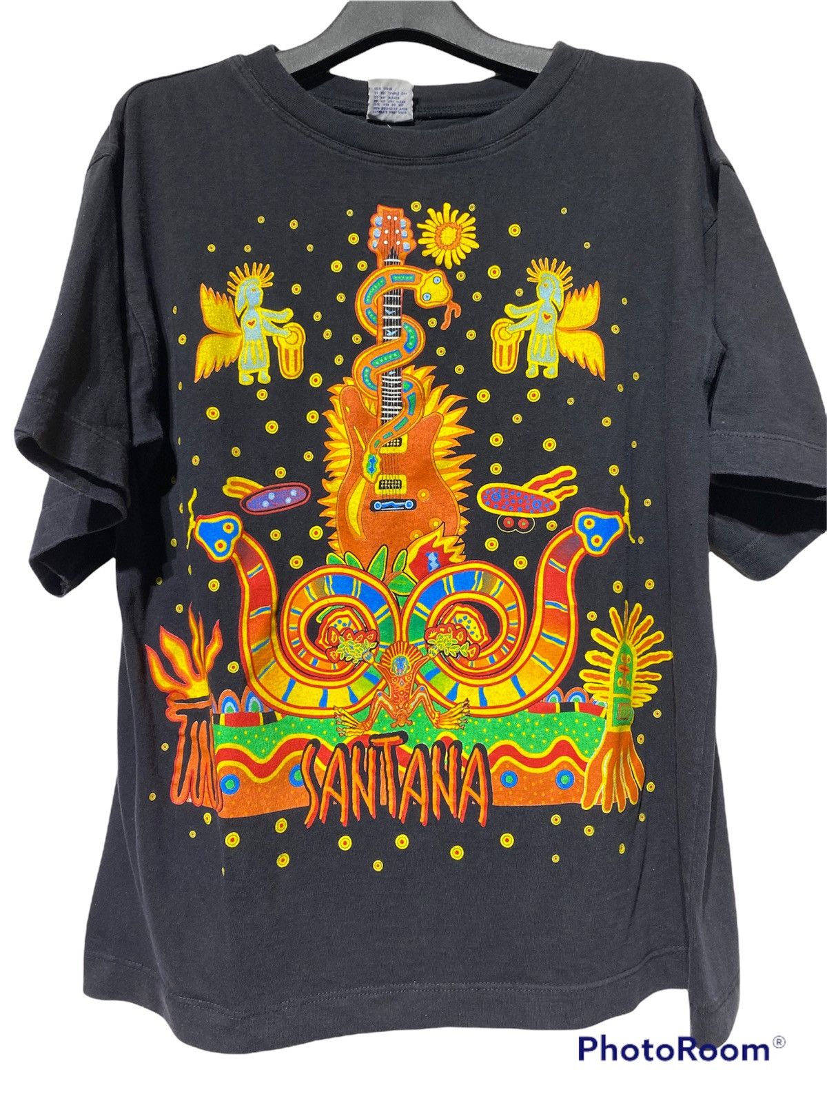 Rare! Vintage 1996 Carlos Santana BAND EU Heavens Smile tee