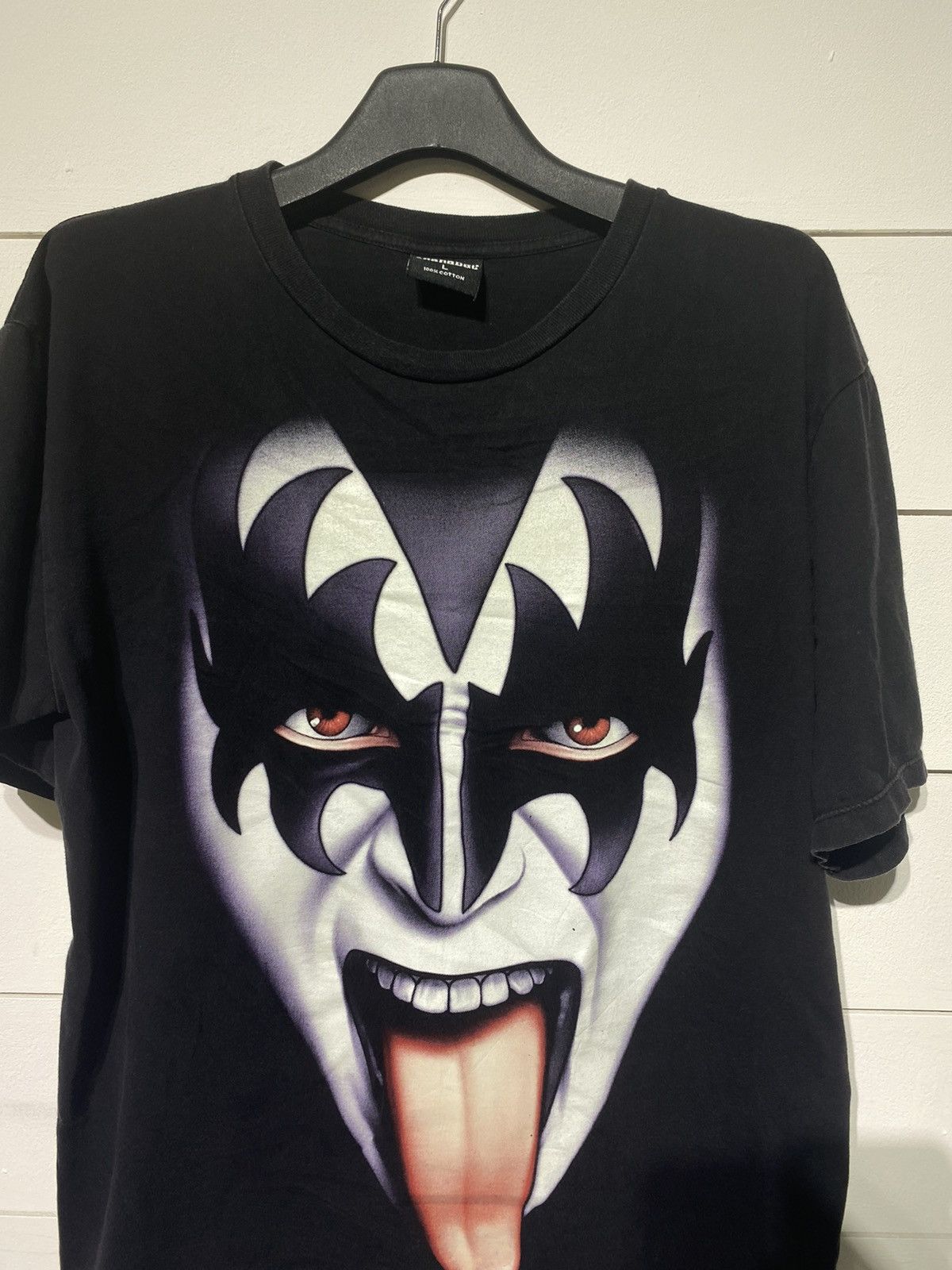 KISS × Rap Tees × Vintage VINTAGE KISS BOOTLEG SHIRT MIRROR PRINT Size US L / EU 52-54 / 3 - 5 Thumbnail