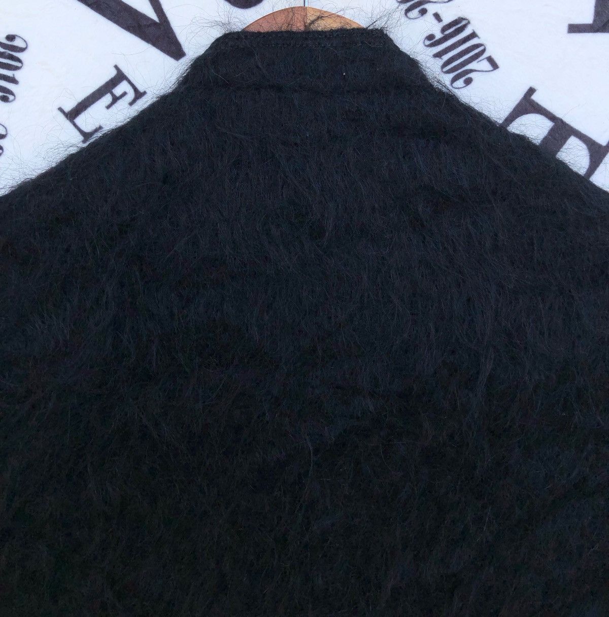 Issey Miyake 🔥Vintage Andrew Stewant Mohair Faux Fur Cardigan Size ONE SIZE - 5 Thumbnail