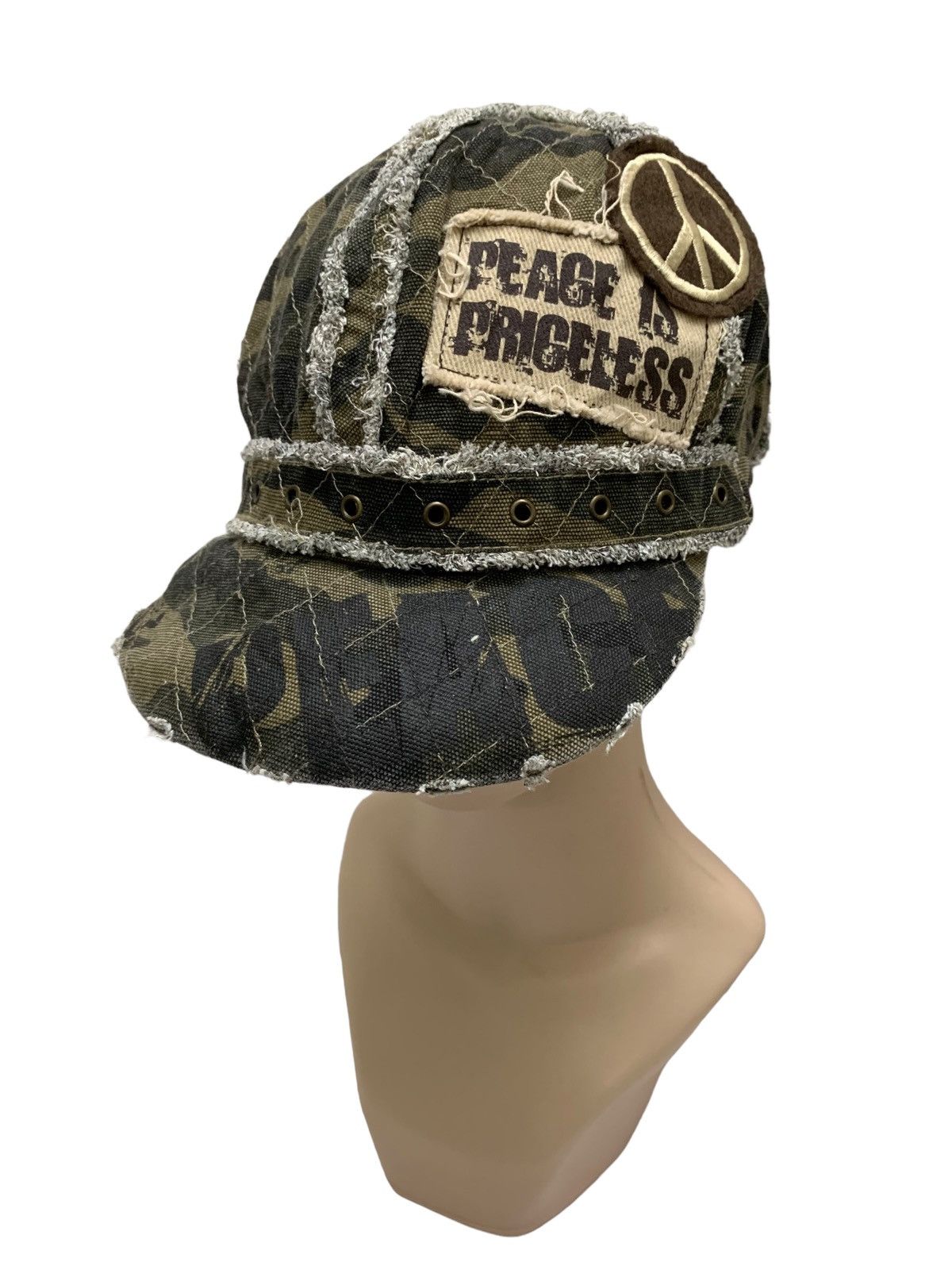 Vintage RARE ‼️ Peace Is Priceless Distressed Newboys Hats Size ONE SIZE - 1 Thumbnail