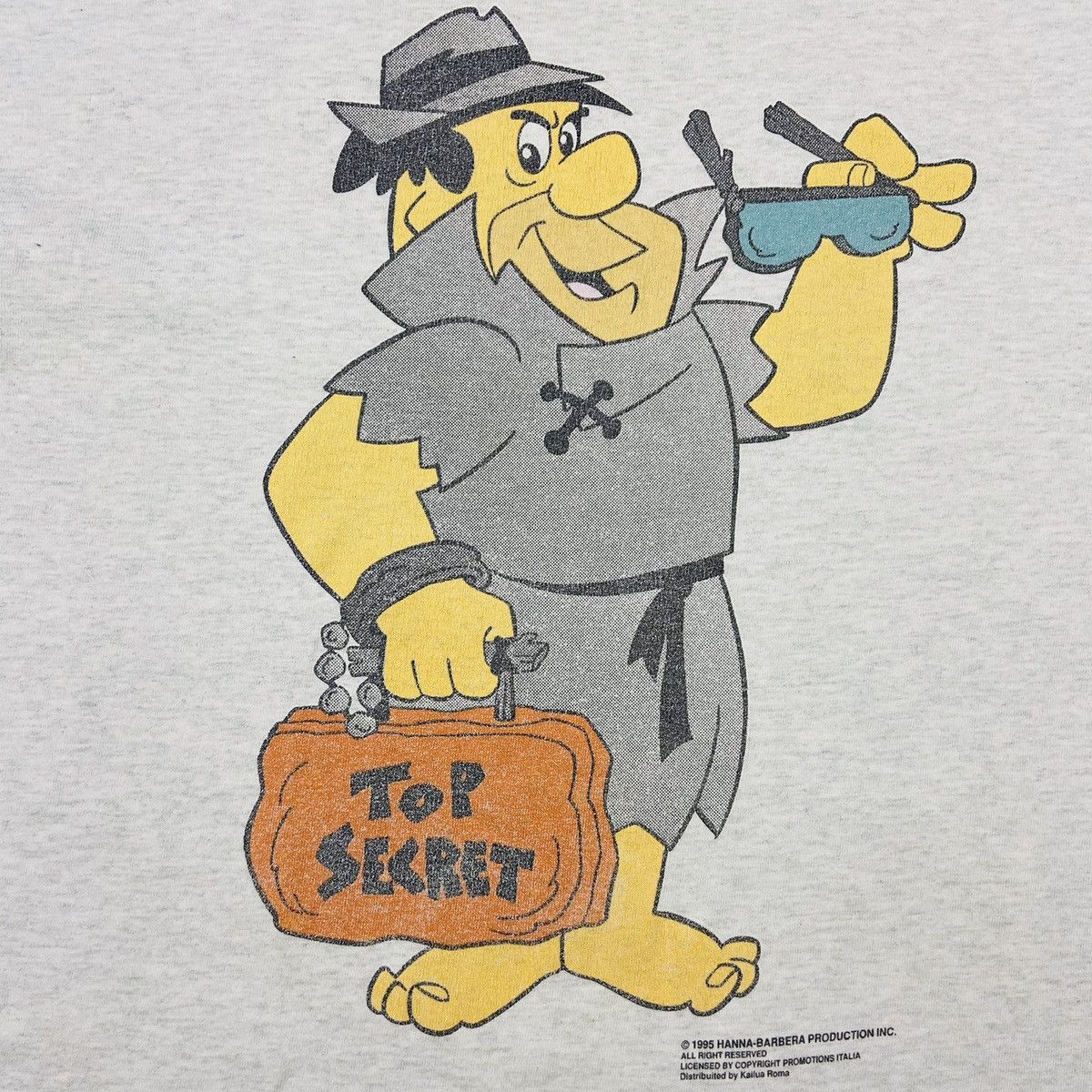 Cartoon Network 1995 FLINT STONES TOP SECRET SINGLE STITCH TEE - № 373 Size US L / EU 52-54 / 3 - 2 Thumbnail