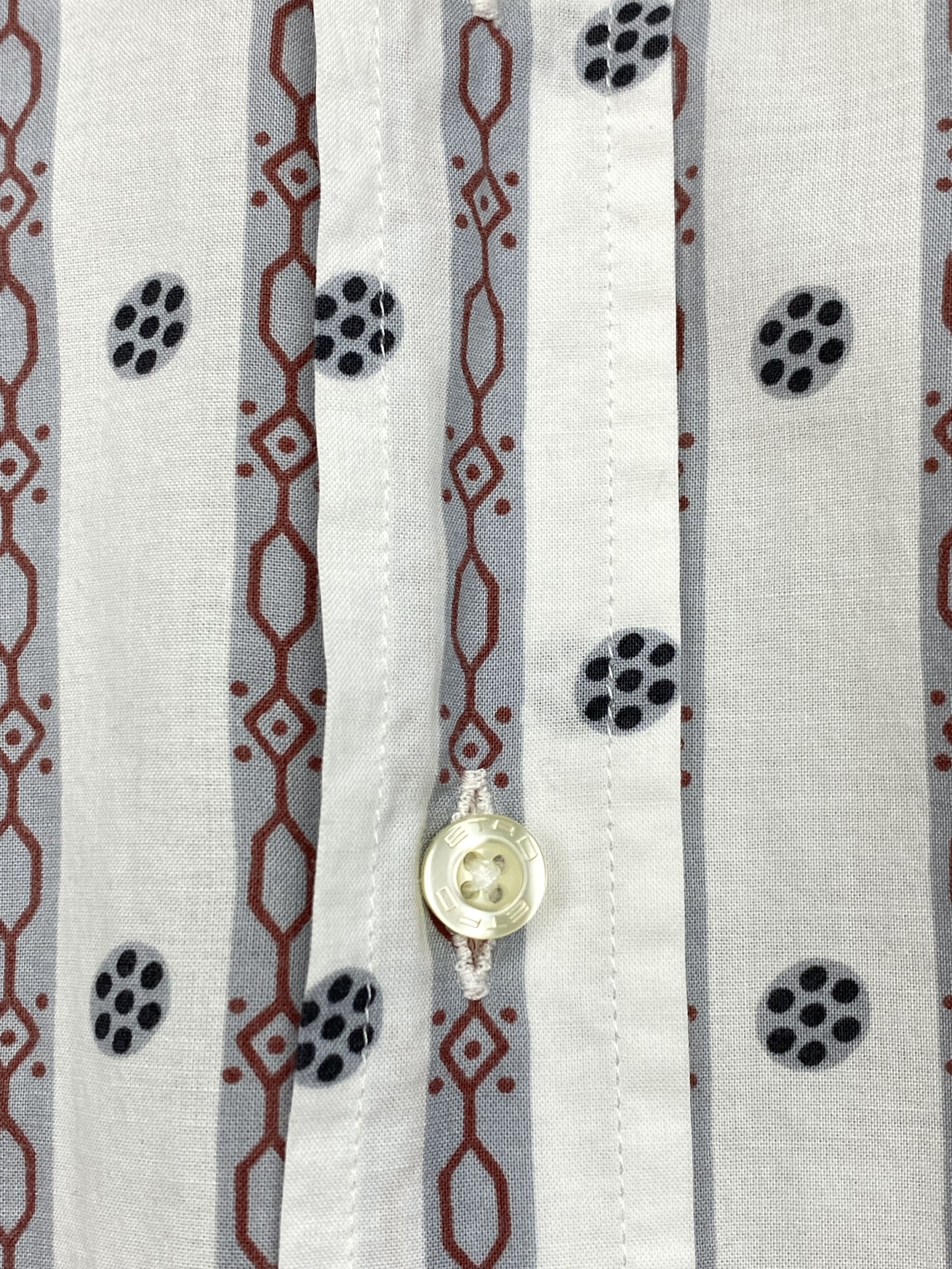 Etro ETRO Milano Striped Printed Shirt Made in Italy Size 43 Size US XL / EU 56 / 4 - 4 Thumbnail