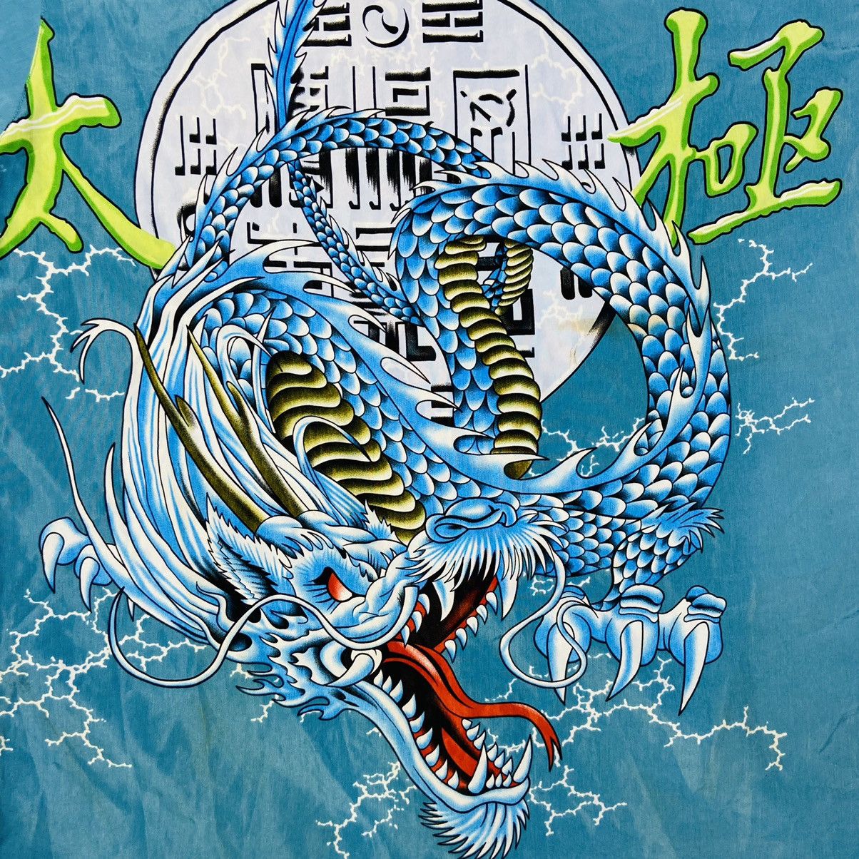 Japanese Brand 1990s JAPAN DRAGON OVERPRINTED RARE SHIRT - № 276 Size US XL / EU 56 / 4 - 2 Thumbnail