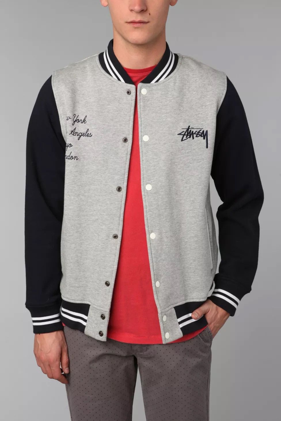 Stussy Stussy Varsity College Jacket Big Logo Size US M / EU 48-50 / 2 - 2 Thumbnail