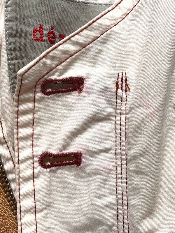 Dezert Dézert 90s White Cotton Cargo Vest Size US M / EU 48-50 / 2 - 9 Thumbnail
