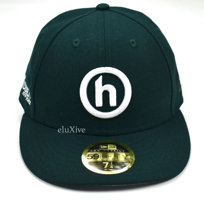 HIDDEN Hidden NY Dark Green H Logo New Era Fitted Hat 7 3/8 | Grailed