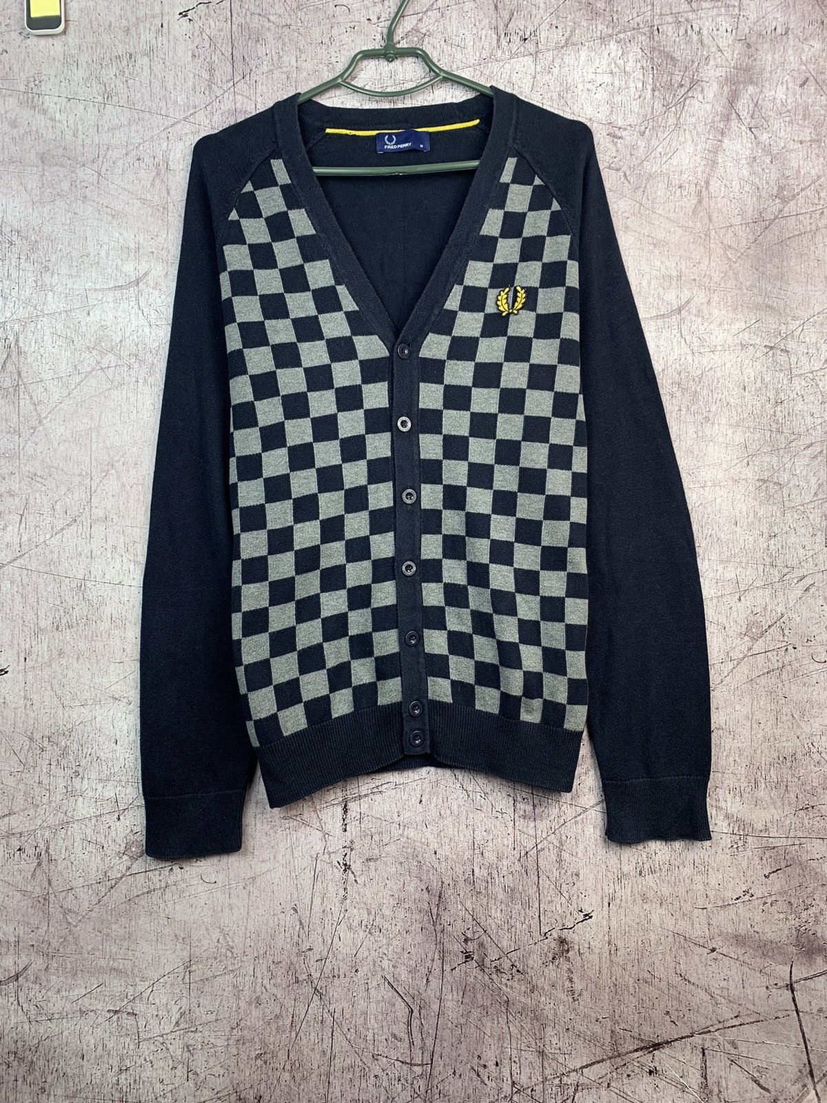 Fred Perry × Polo Ralph Lauren Fred Perry Vintage Mens Cardigan Sweater Size US M / EU 48-50 / 2 - 1 Thumbnail