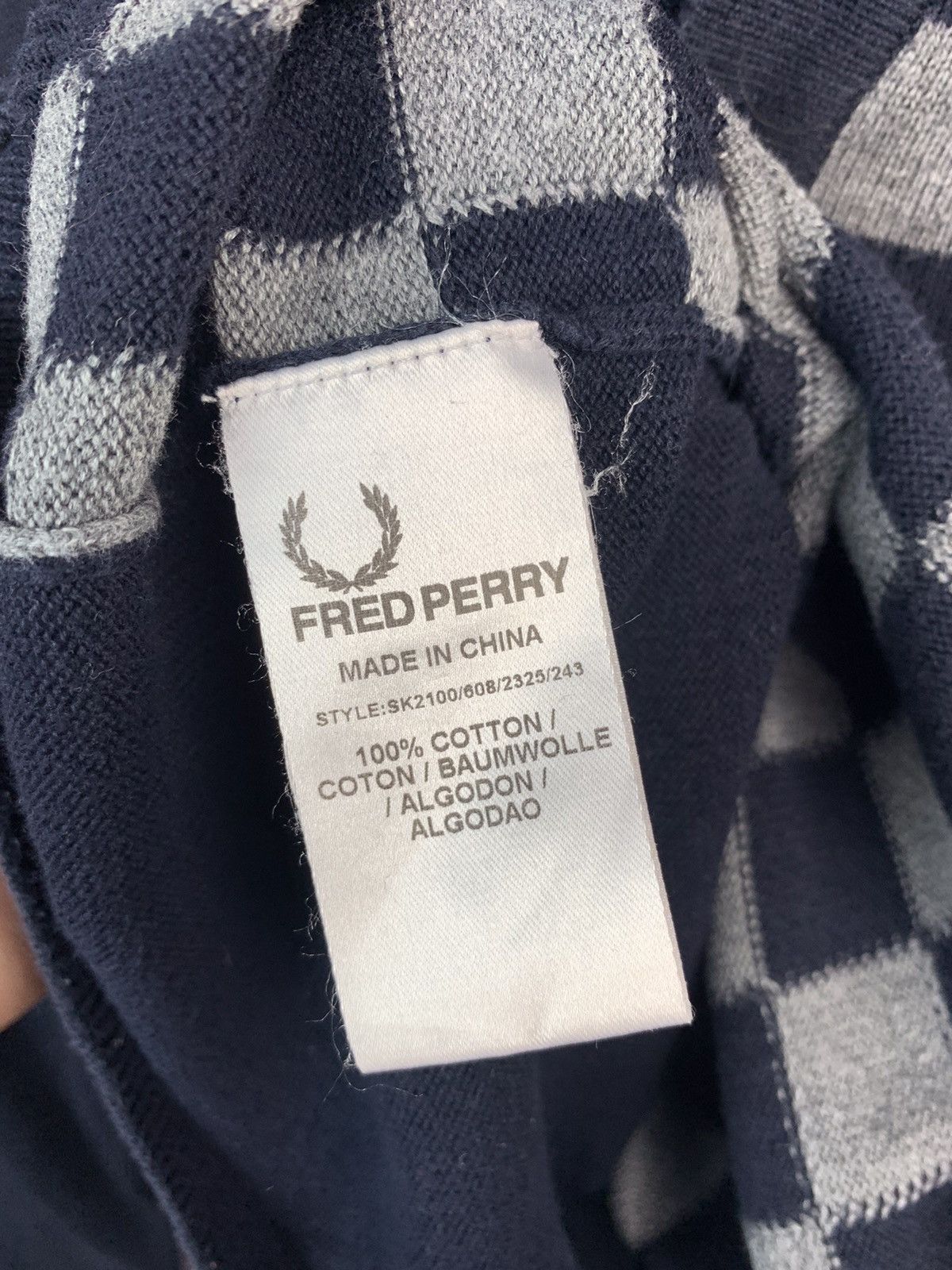 Fred Perry × Polo Ralph Lauren Fred Perry Vintage Mens Cardigan Sweater Size US M / EU 48-50 / 2 - 6 Thumbnail