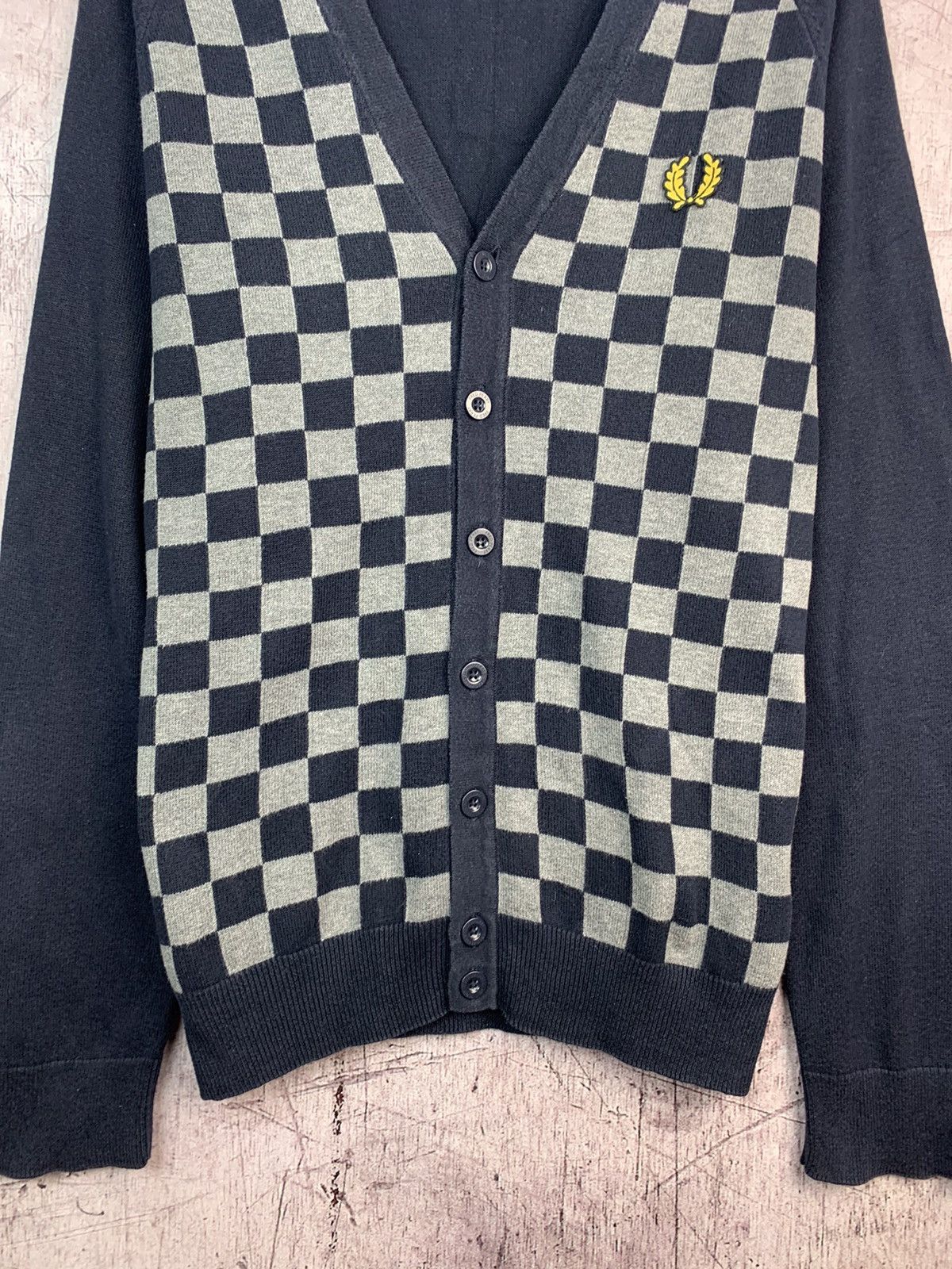 Fred Perry × Polo Ralph Lauren Fred Perry Vintage Mens Cardigan Sweater Size US M / EU 48-50 / 2 - 3 Thumbnail