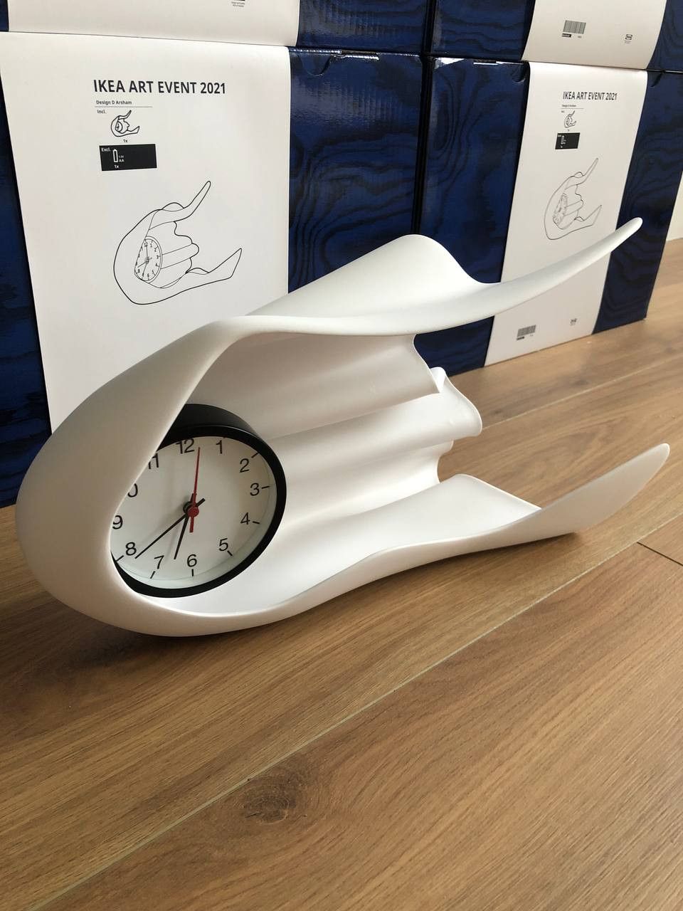 image of Daniel Arsham Clock in White, Men's