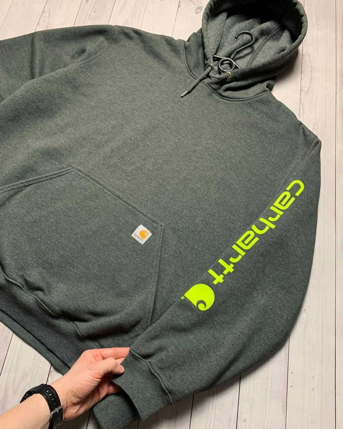Carhartt × Carhartt Wip Vintage Carhartt Wip hoodie logo size XXL Size US XXL / EU 58 / 5 - 2 Thumbnail