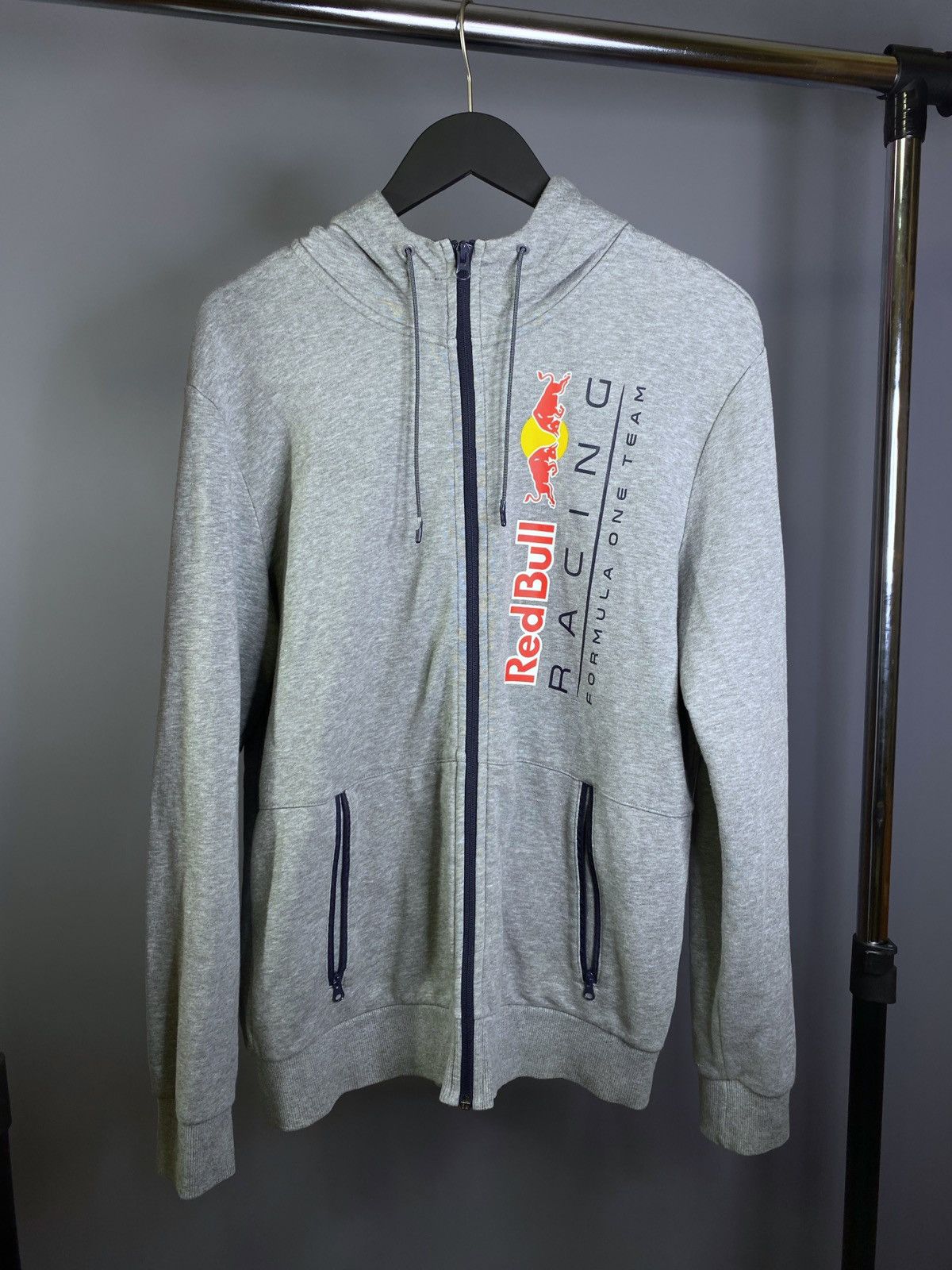 Puma Men's Rbr Red Bull Racing Logo Hooded Sweat Jacket Jackets