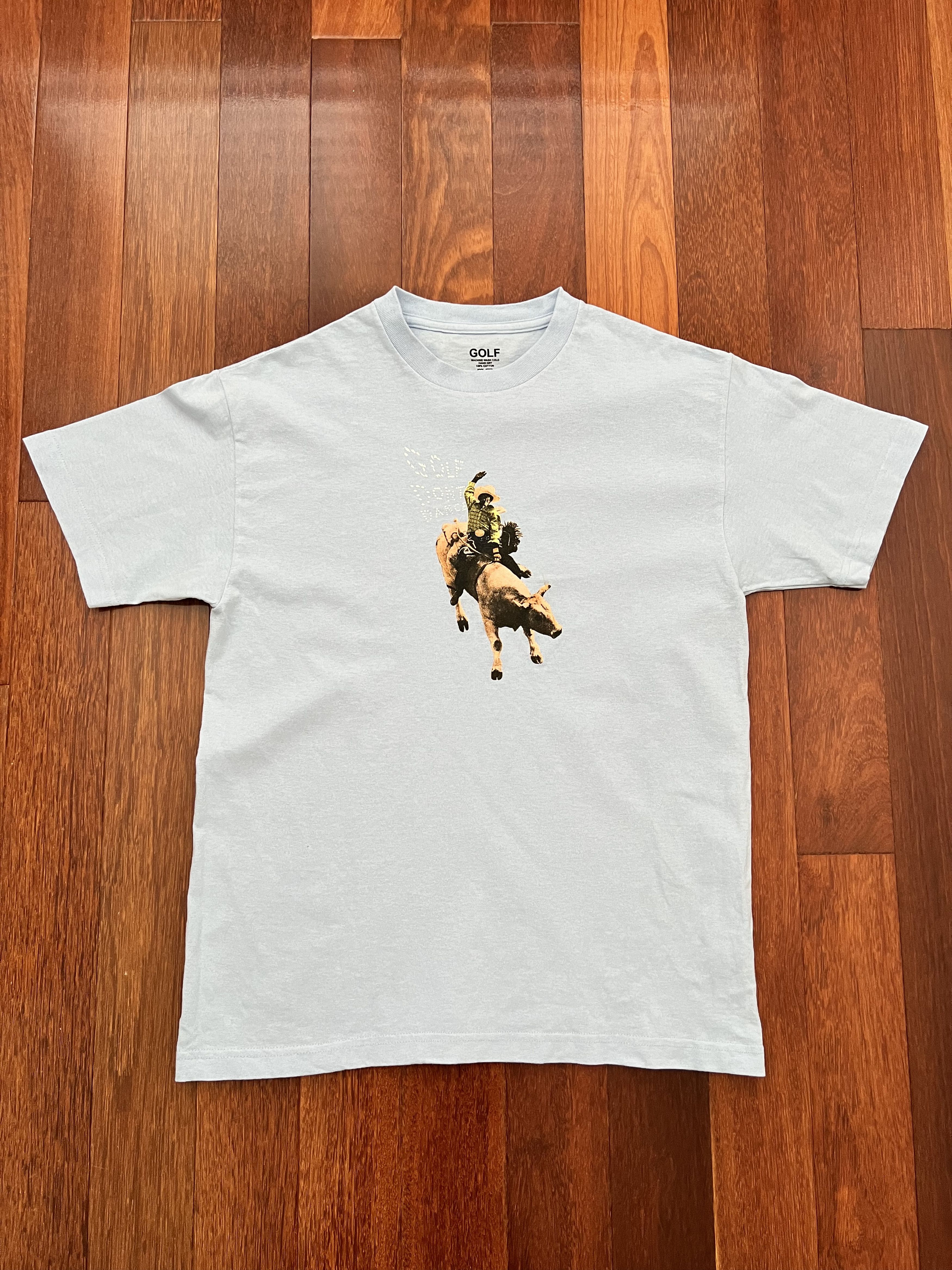 Golf Wang × Tyler The Creator 💚 Golf Wang Cowboy Tee Blue Medium Size US M / EU 48-50 / 2 - 1 Thumbnail