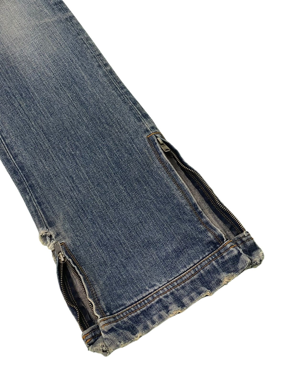 Japanese Brand × Tornado Mart Flare Jeans Rico Japan Low Rise Boot Cut Zipped 40🟦 Size US 32 / EU 48 - 4 Thumbnail