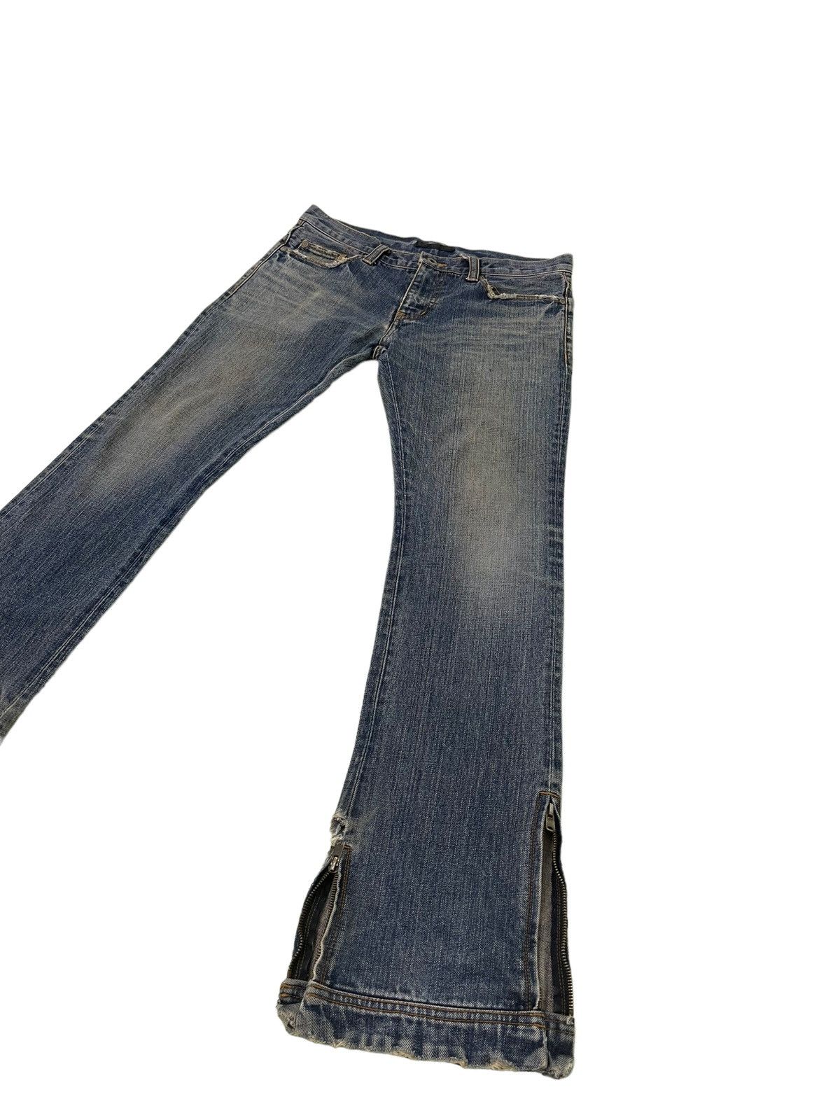 Japanese Brand × Tornado Mart Flare Jeans Rico Japan Low Rise Boot Cut Zipped 40🟦 Size US 32 / EU 48 - 3 Thumbnail