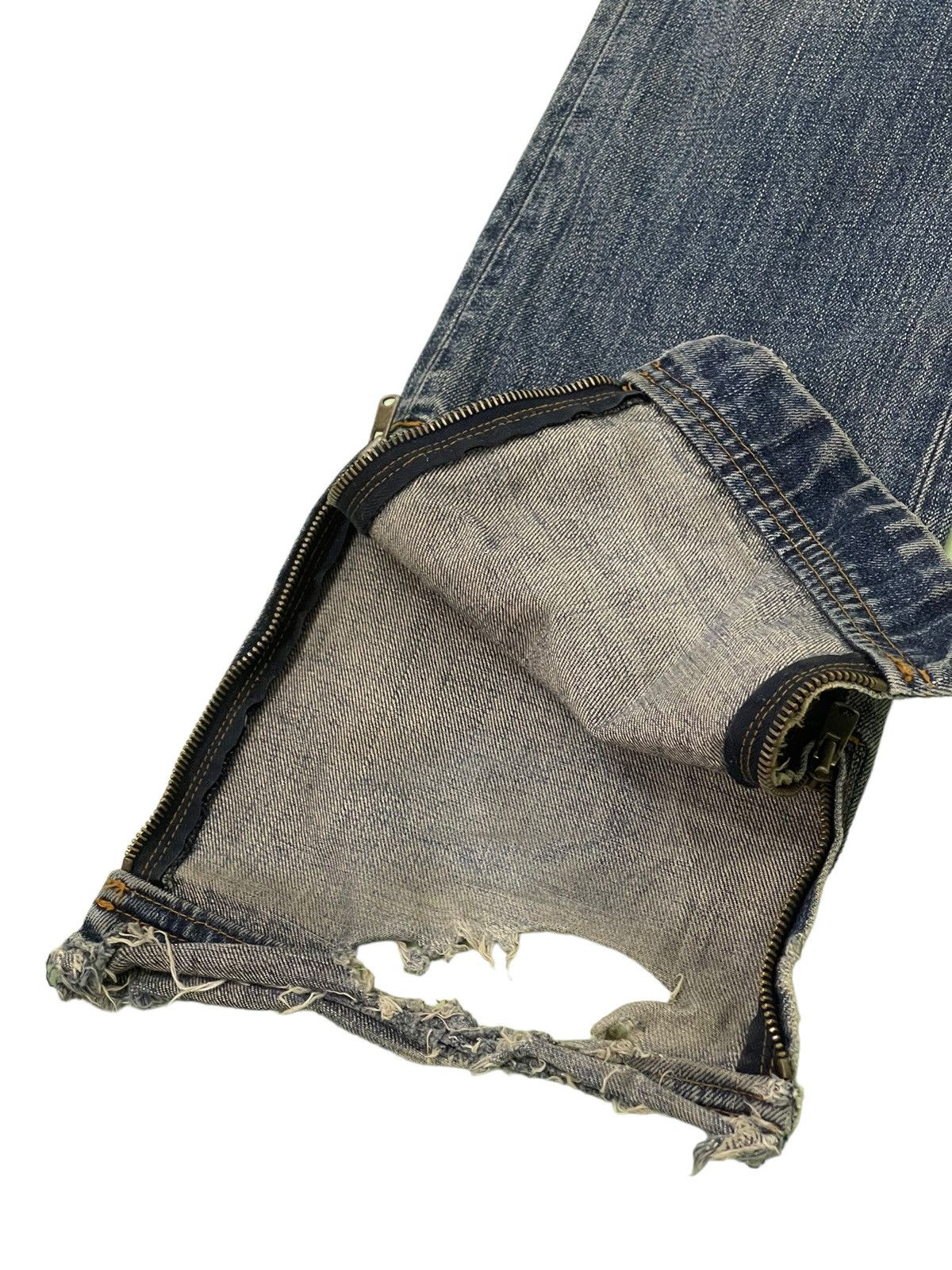 Japanese Brand × Tornado Mart Flare Jeans Rico Japan Low Rise Boot Cut Zipped 40🟦 Size US 32 / EU 48 - 6 Thumbnail