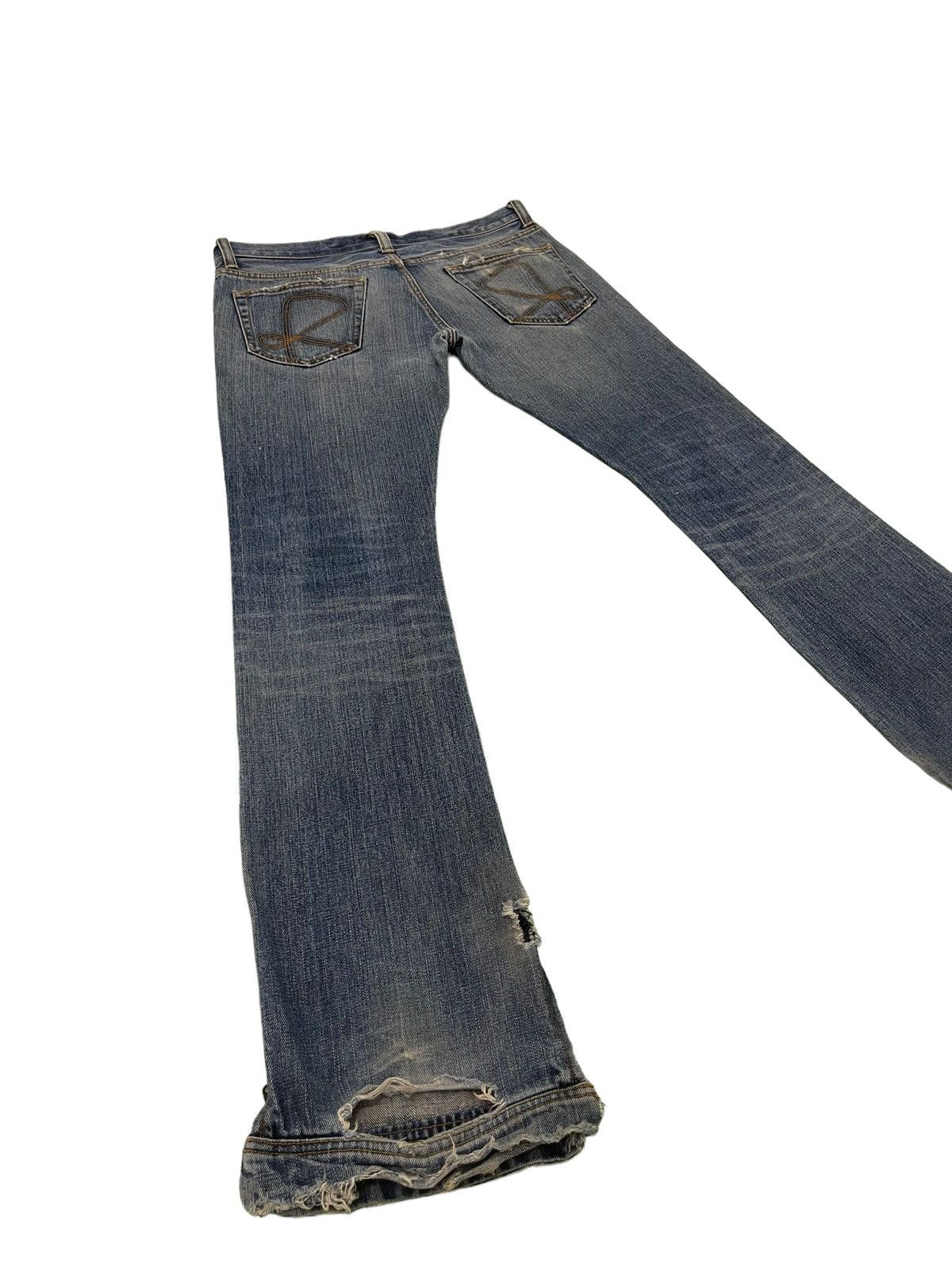 Japanese Brand × Tornado Mart Flare Jeans Rico Japan Low Rise Boot Cut Zipped 40🟦 Size US 32 / EU 48 - 17 Thumbnail