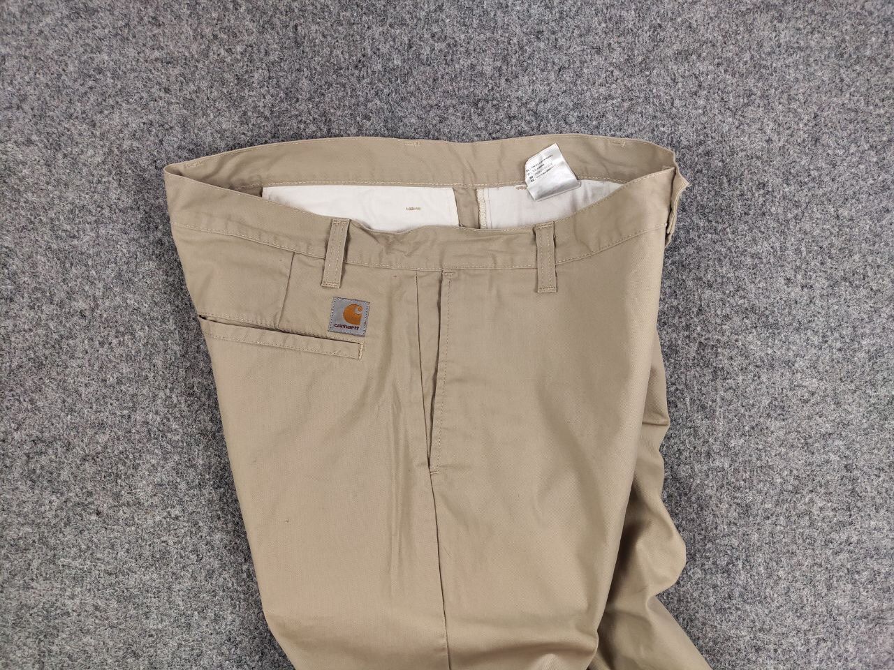 Carhartt Vintage 90's Carhartt Prime Pants Beige Trousers Regular Fit Size US 36 / EU 52 - 15 Thumbnail