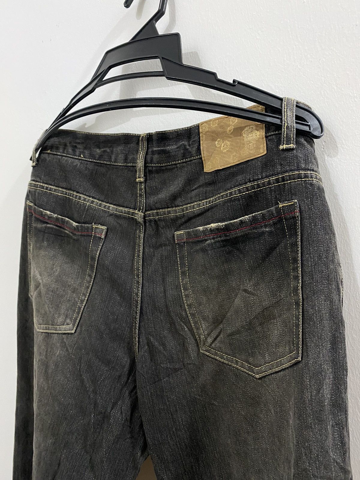 Japanese Brand Vintage Karakuri American Rapper Jeans Print Koi Fish Size US 31 - 11 Thumbnail