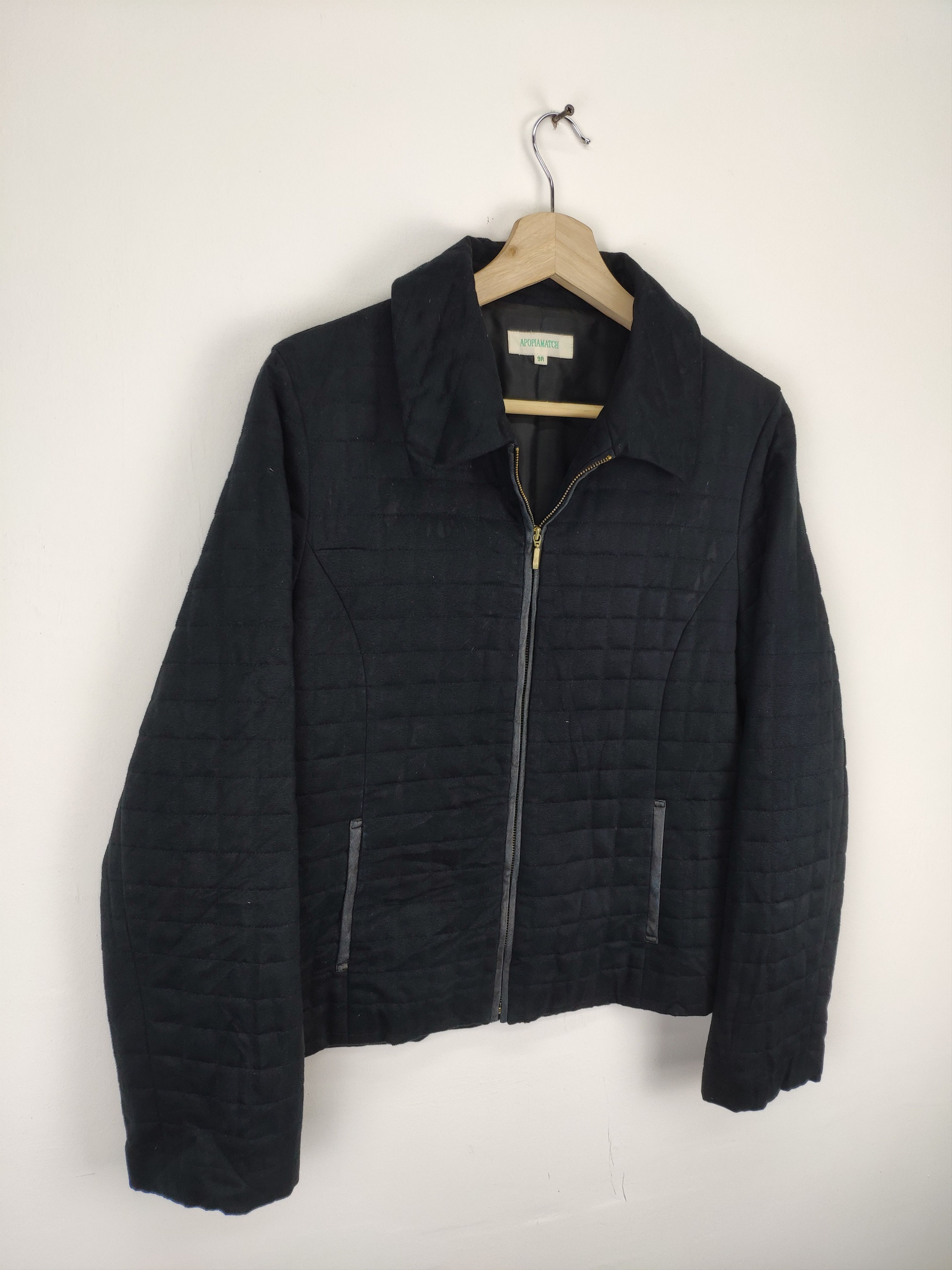 Japanese Brand × Moleskine × Vintage Vintage Moleskine Quilted Jacket Black Issey Miyake Style Size US S / EU 44-46 / 1 - 3 Thumbnail