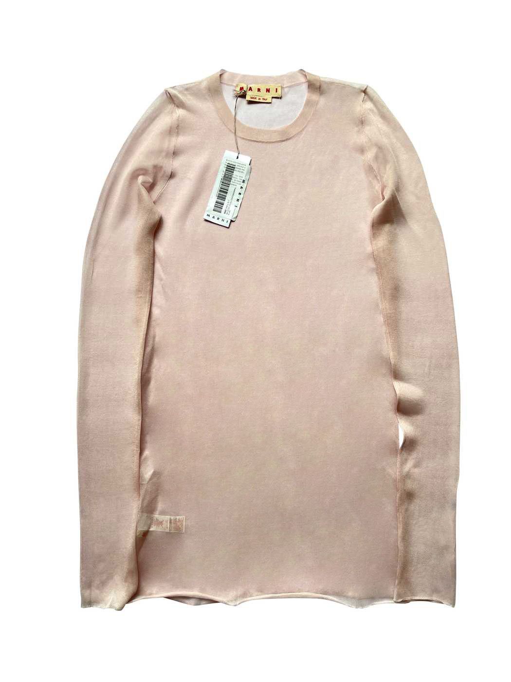 Marni ⚡️QUICK SALE⚡️Marni Pink Sheer Silk Knit Tunic Top Size XL / US 12-14 / IT 48-50 - 1 Thumbnail