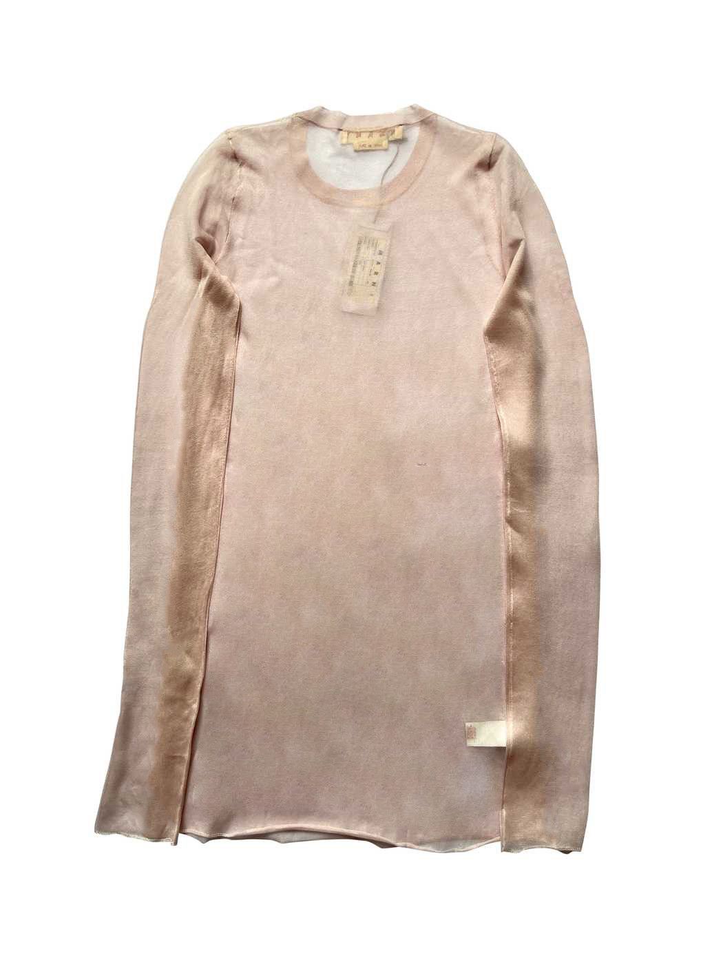 Marni ⚡️QUICK SALE⚡️Marni Pink Sheer Silk Knit Tunic Top Size XL / US 12-14 / IT 48-50 - 2 Thumbnail