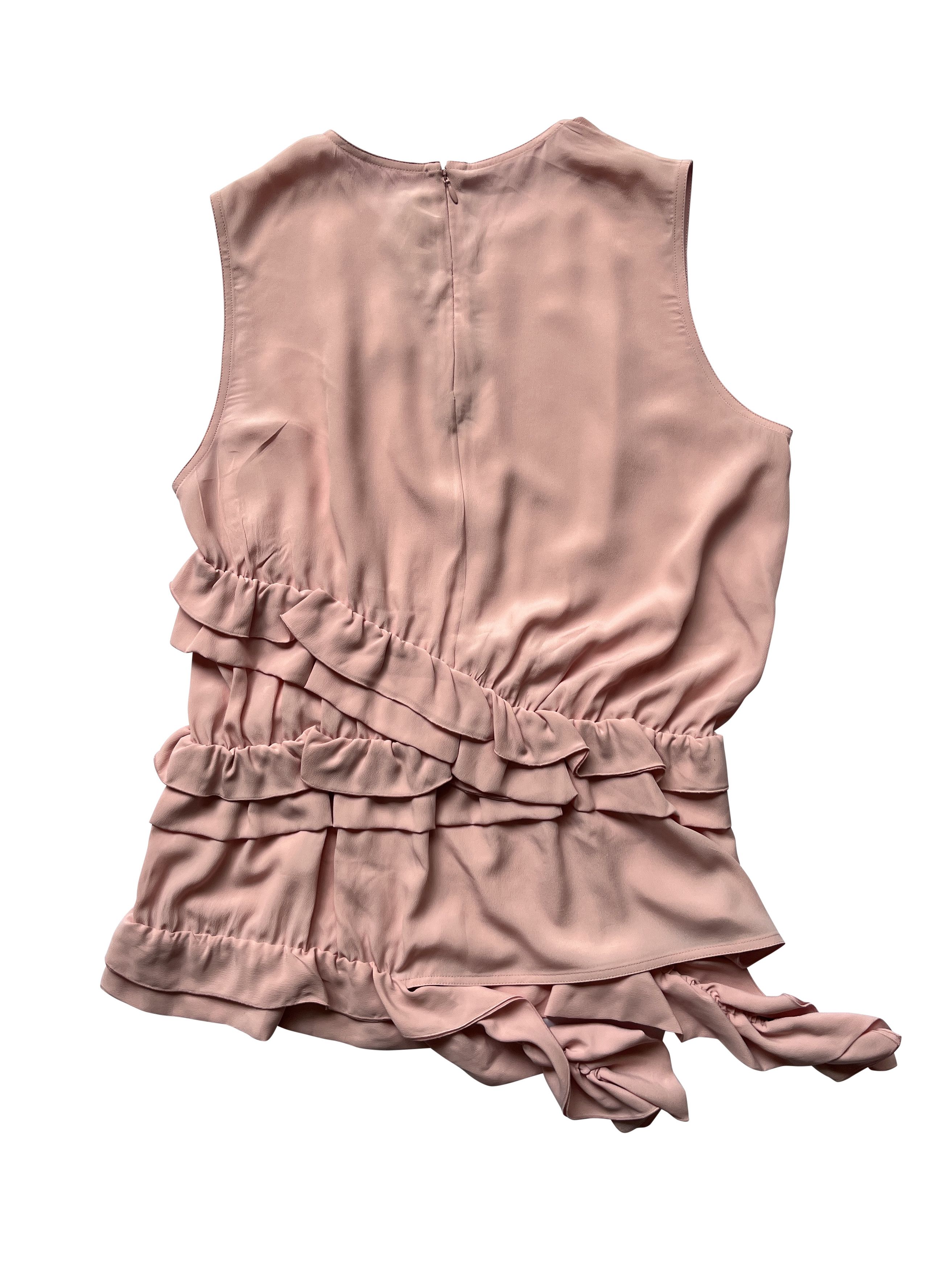 Marni ⚡️QUICK SALE⚡️Marni Pink Cinder Rose Crepe Tank Top Size XL / US 12-14 / IT 48-50 - 2 Thumbnail