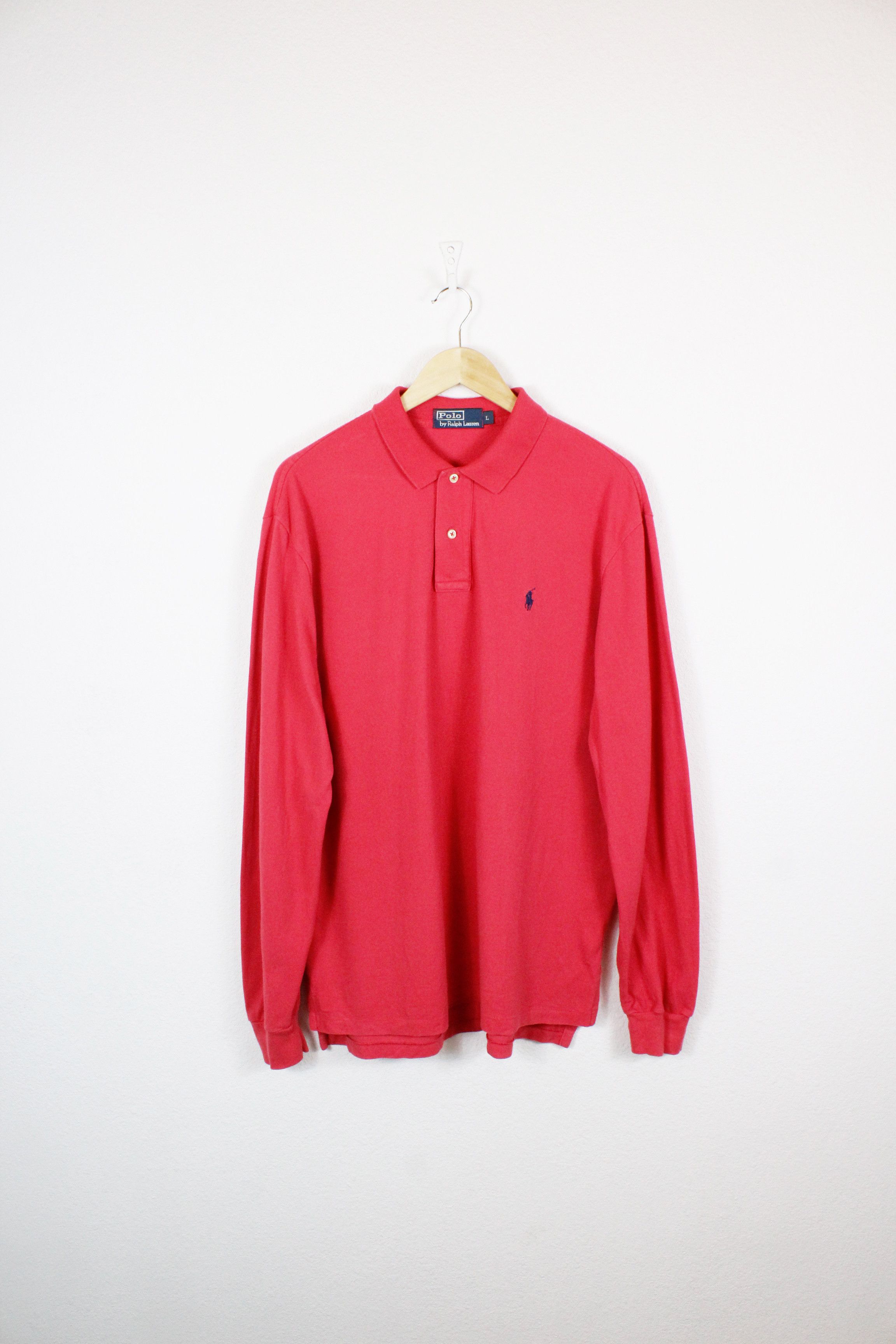 Polo Ralph Lauren × Ralph Lauren × Rugby Ralph Lauren Vintage Polo Ralph Lauren Pony Logo Rugby Polo Shirt 90s Size US L / EU 52-54 / 3 - 1 Thumbnail