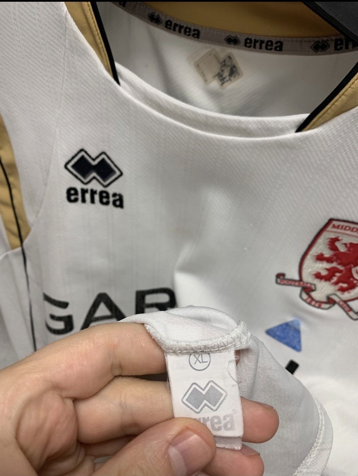 Vintage Middlesbrough vintage errea soccer jersey L-Xl size Size US L / EU 52-54 / 3 - 3 Thumbnail