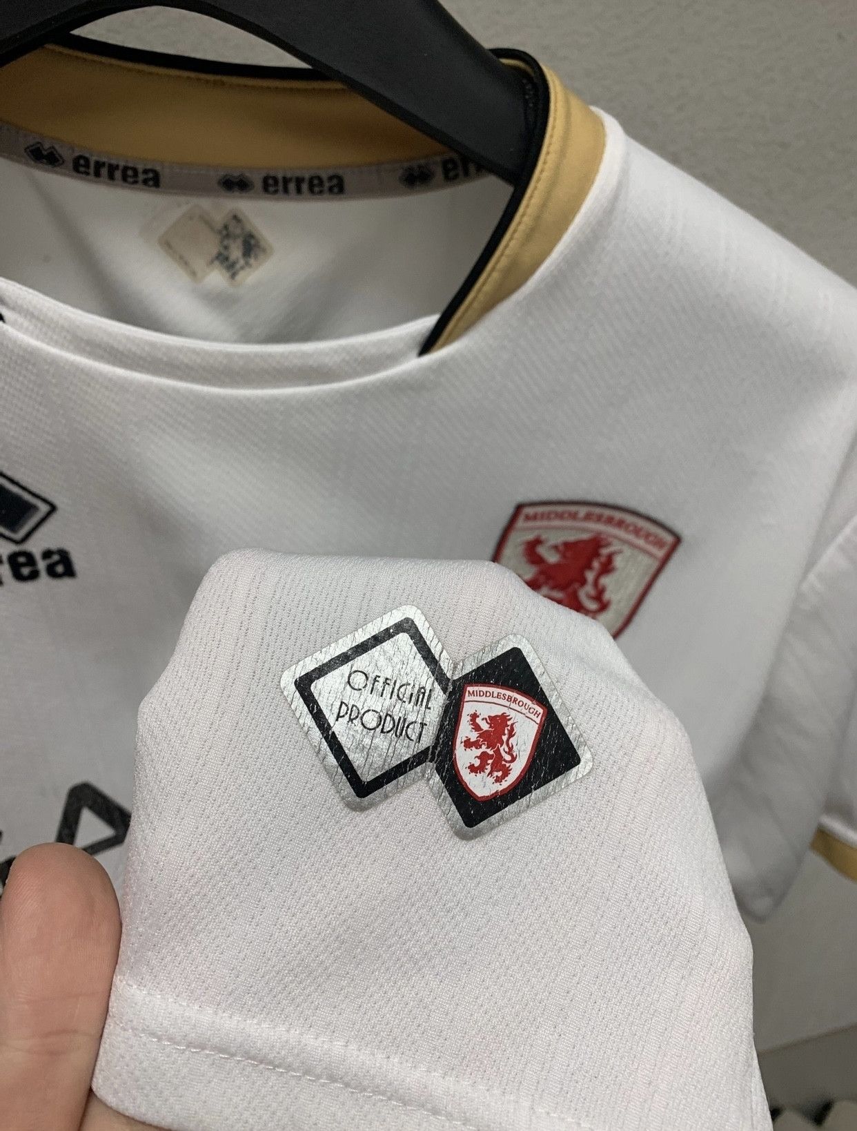 Vintage Middlesbrough vintage errea soccer jersey L-Xl size Size US L / EU 52-54 / 3 - 4 Thumbnail