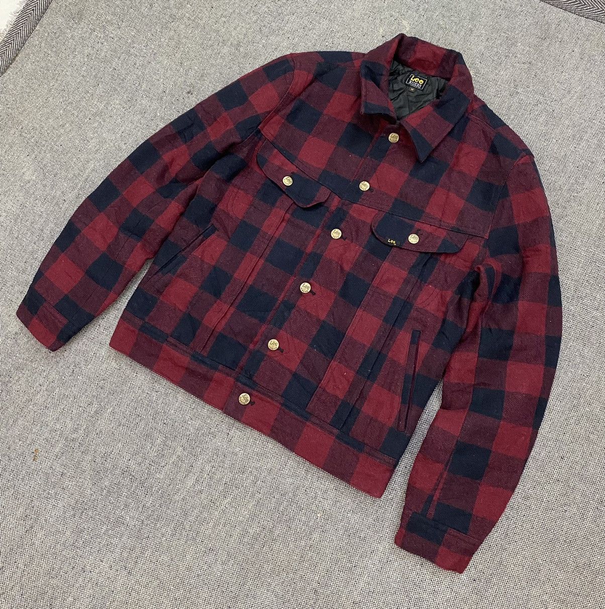 Lee Lee Riders Wool Plaid Jacket Size US M / EU 48-50 / 2 - 2 Thumbnail