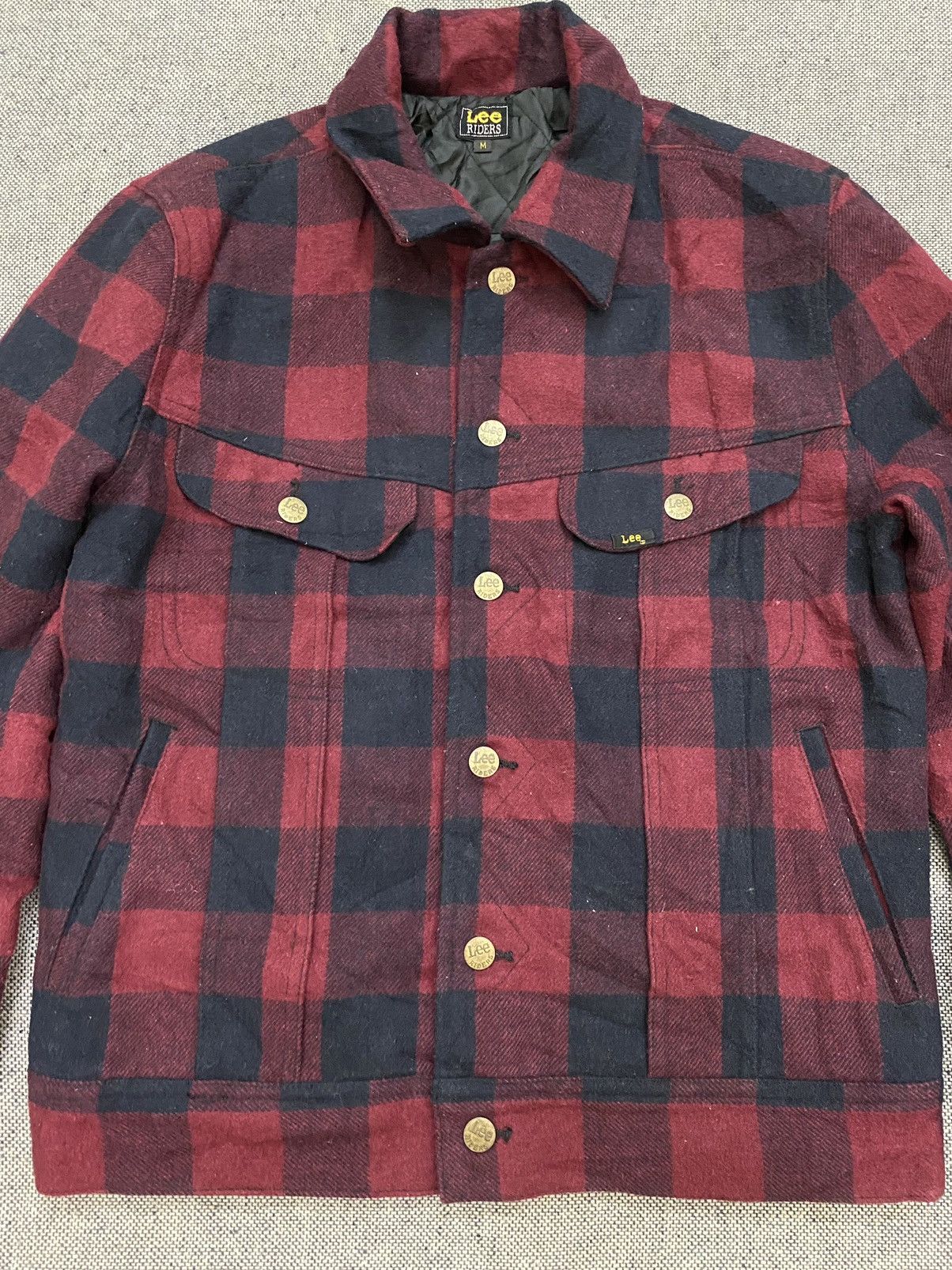 Lee Lee Riders Wool Plaid Jacket Size US M / EU 48-50 / 2 - 3 Thumbnail