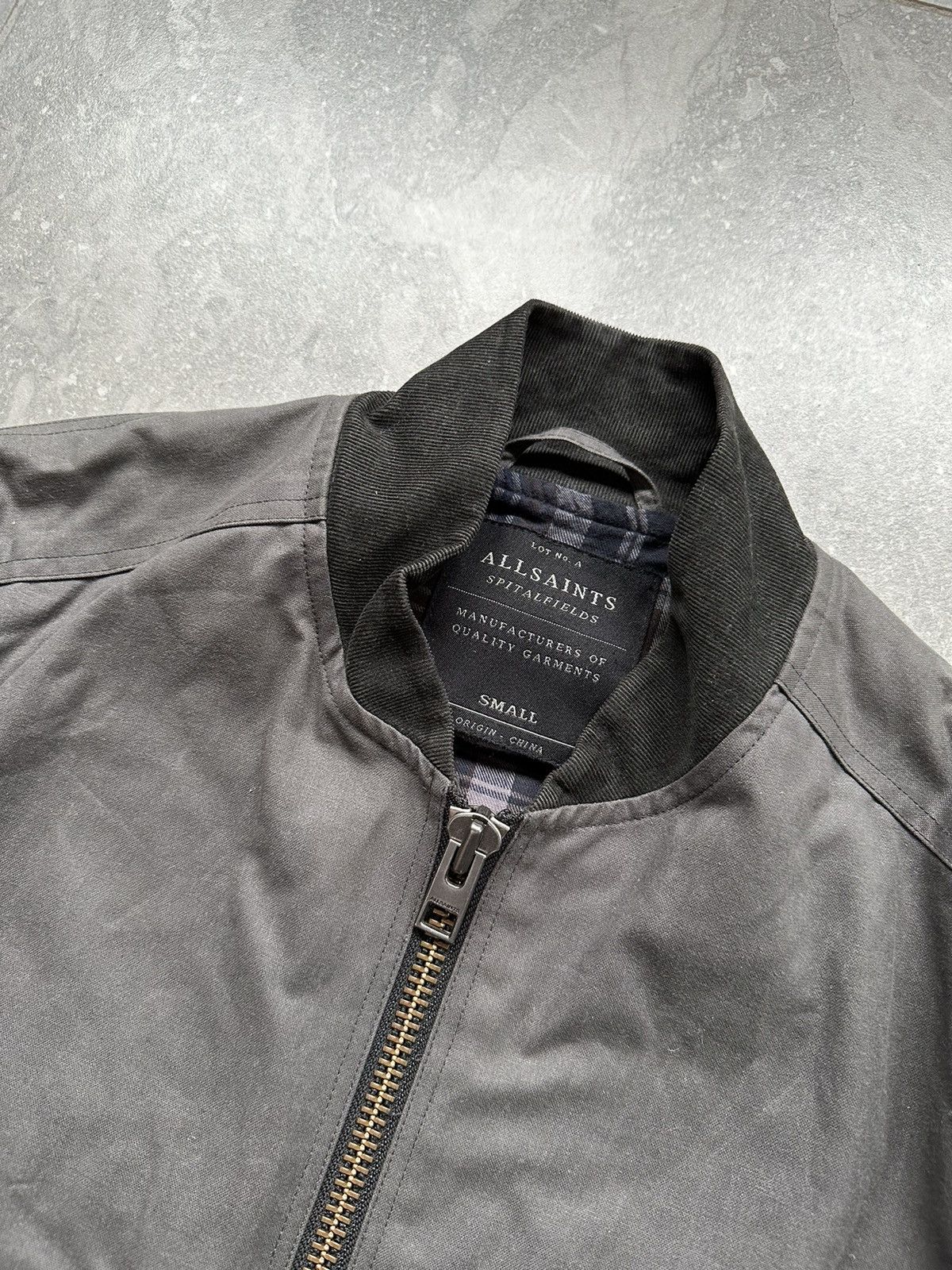 All Saints Bomber Zip Jacket