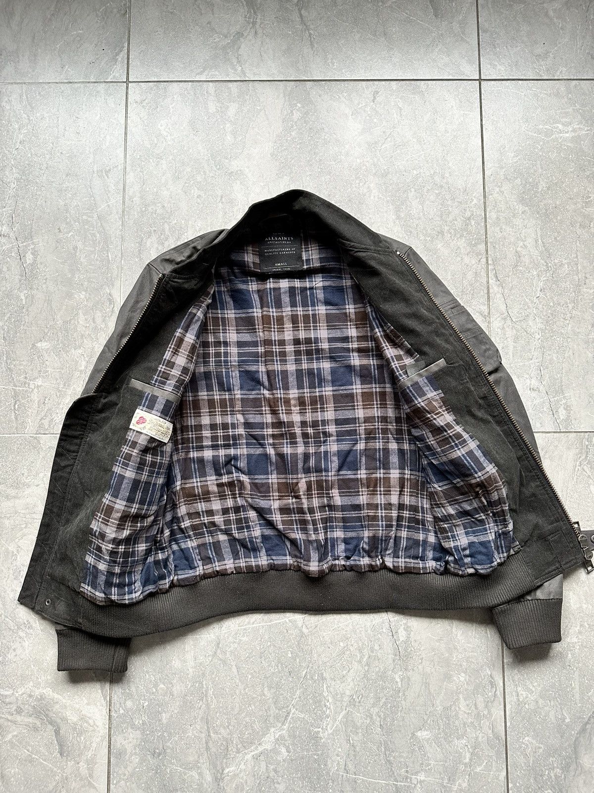All Saints Bomber Zip Jacket