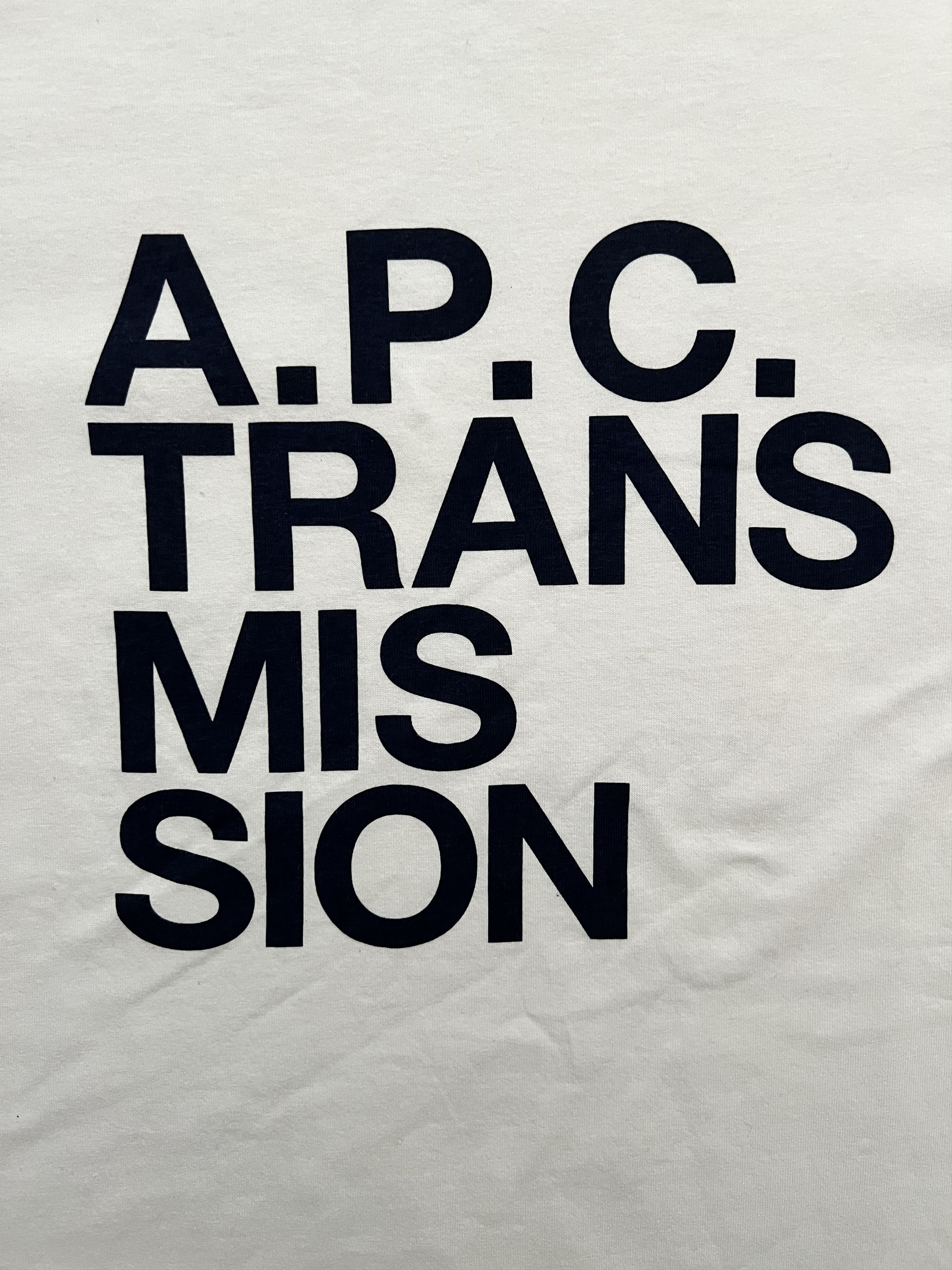 A.P.C. 💚 APC Transmission White Tee Medium Size US M / EU 48-50 / 2 - 3 Thumbnail
