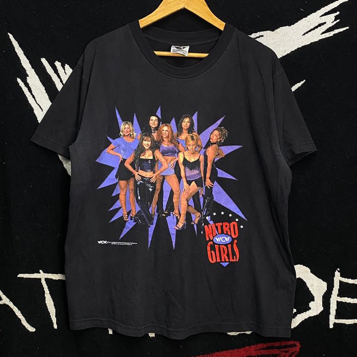 Vintage WCW Nitro Girls RARE Vintage 1998 Wrestling Diva Shirt L | Grailed