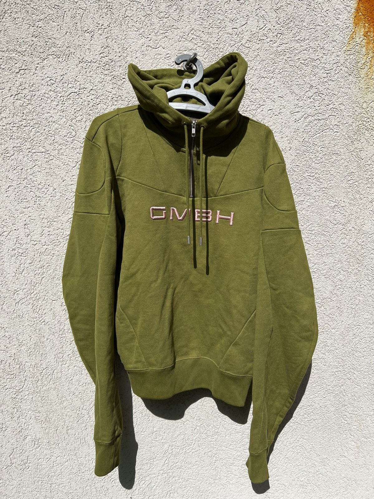 image of Gmbh Patchwork Hoodie W Zip in Olive, Men's (Size Medium)