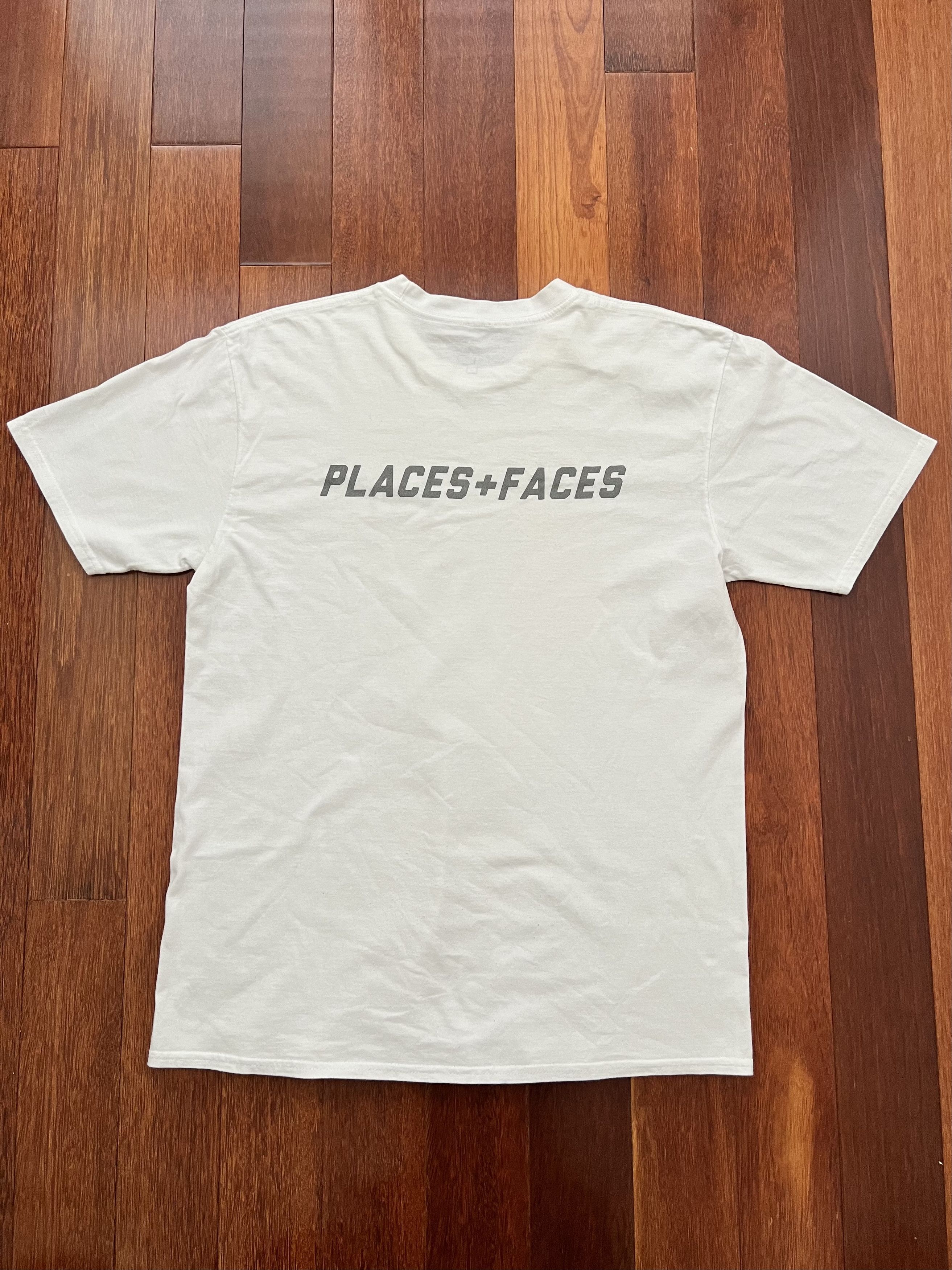 Places + Faces 💚 Places + Faces White Logo Tee Large Size US L / EU 52-54 / 3 - 1 Thumbnail