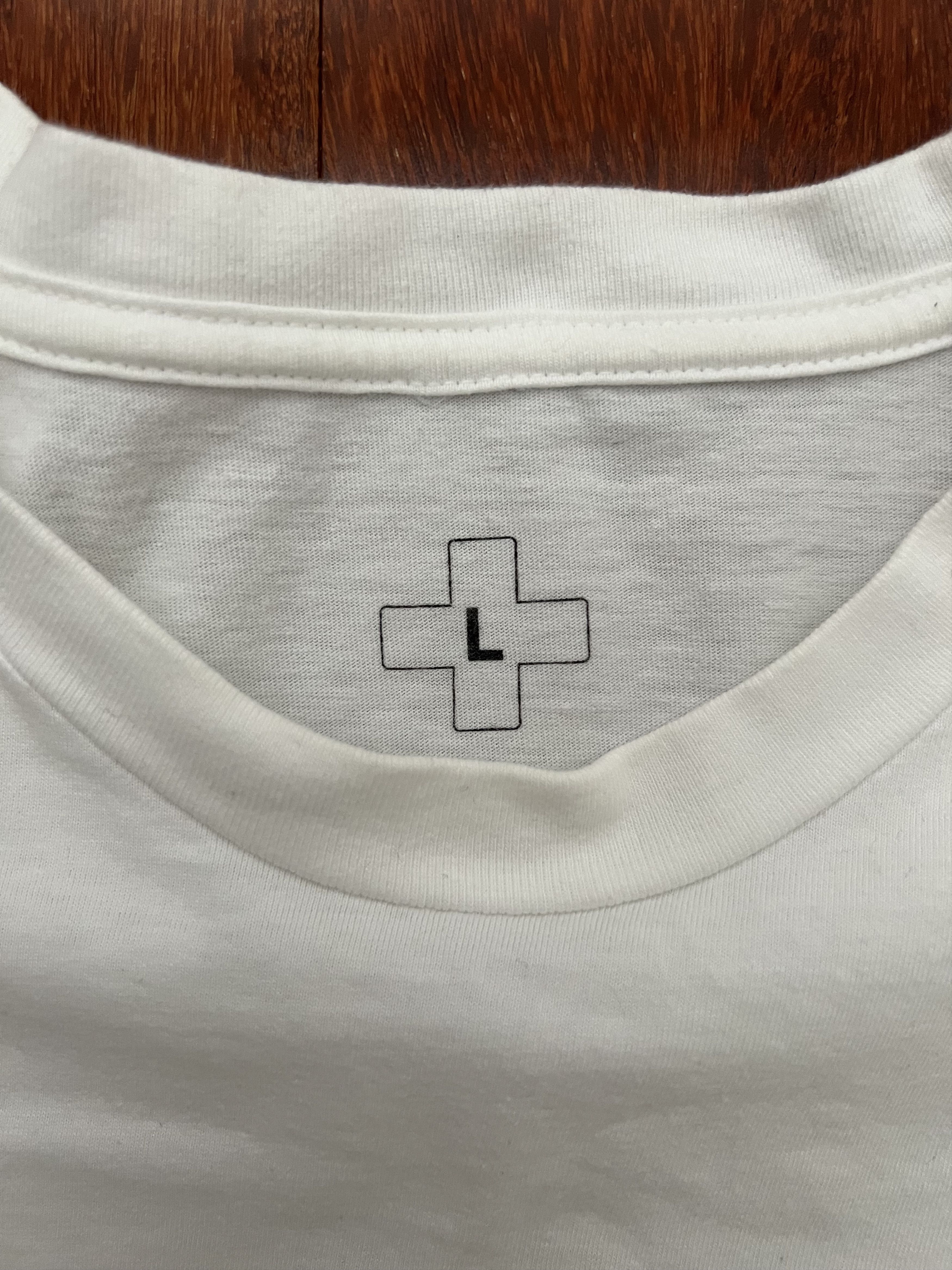 Places + Faces 💚 Places + Faces White Logo Tee Large Size US L / EU 52-54 / 3 - 5 Thumbnail