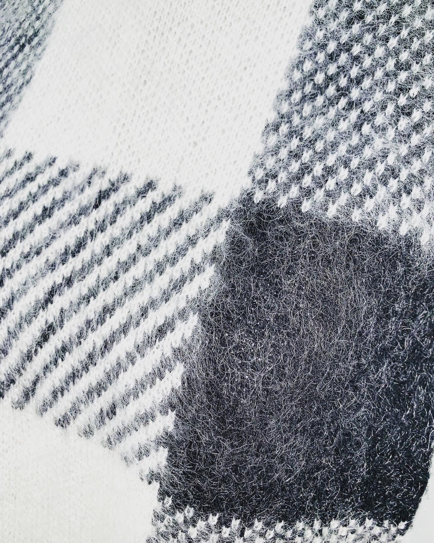 Helmut Lang NWOT Check-Block Jacquard Wool Blend Turtleneck Dickey Size ONE SIZE - 4 Thumbnail