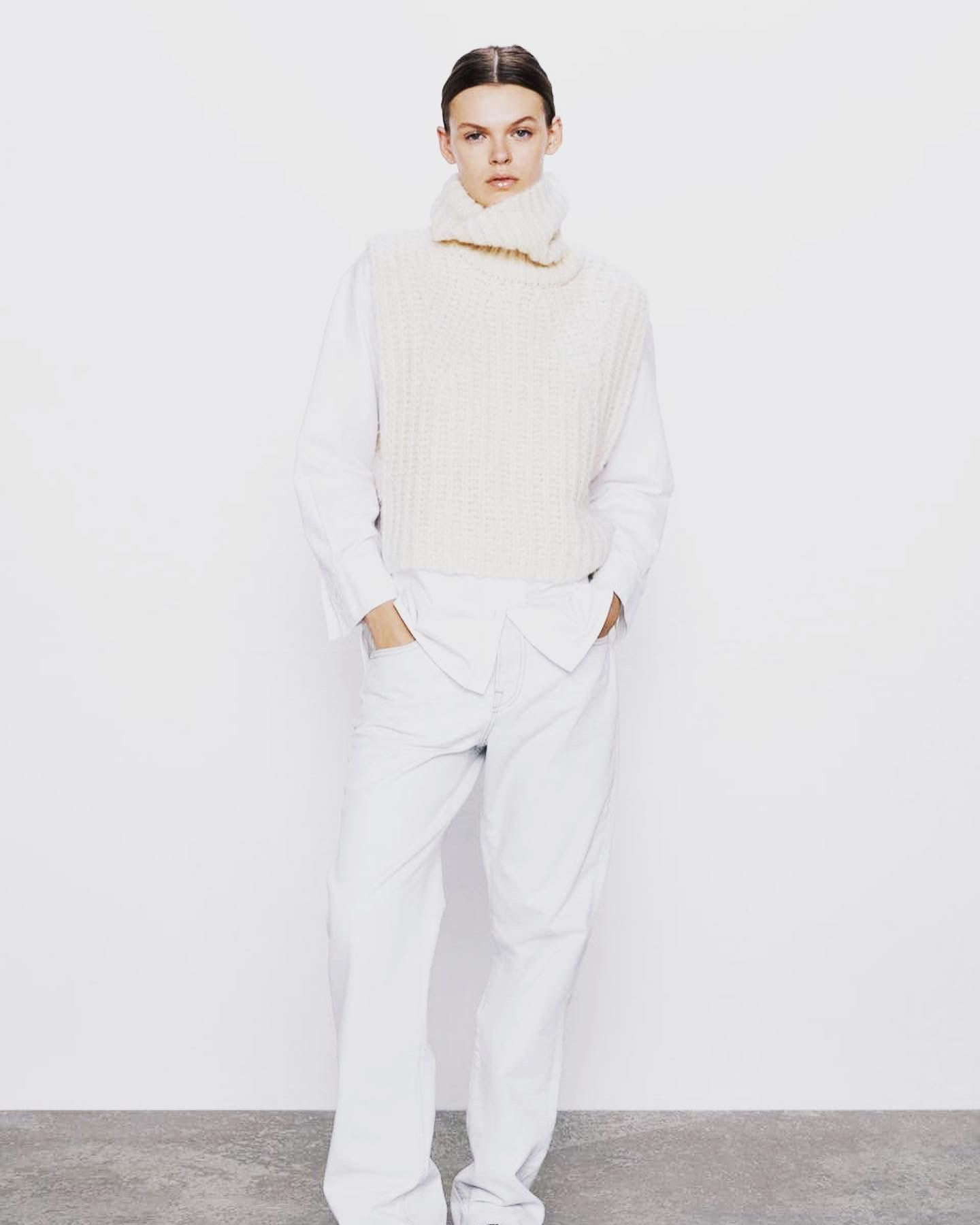 Helmut Lang NWOT Check-Block Jacquard Wool Blend Turtleneck Dickey Size ONE SIZE - 7 Thumbnail